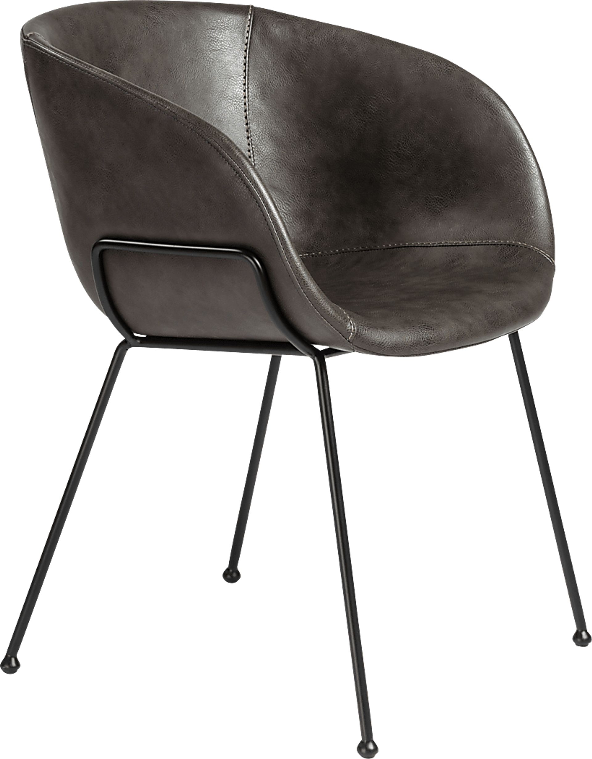 Choupique Dark Gray Arm Chair, Set of 2 - Image 3