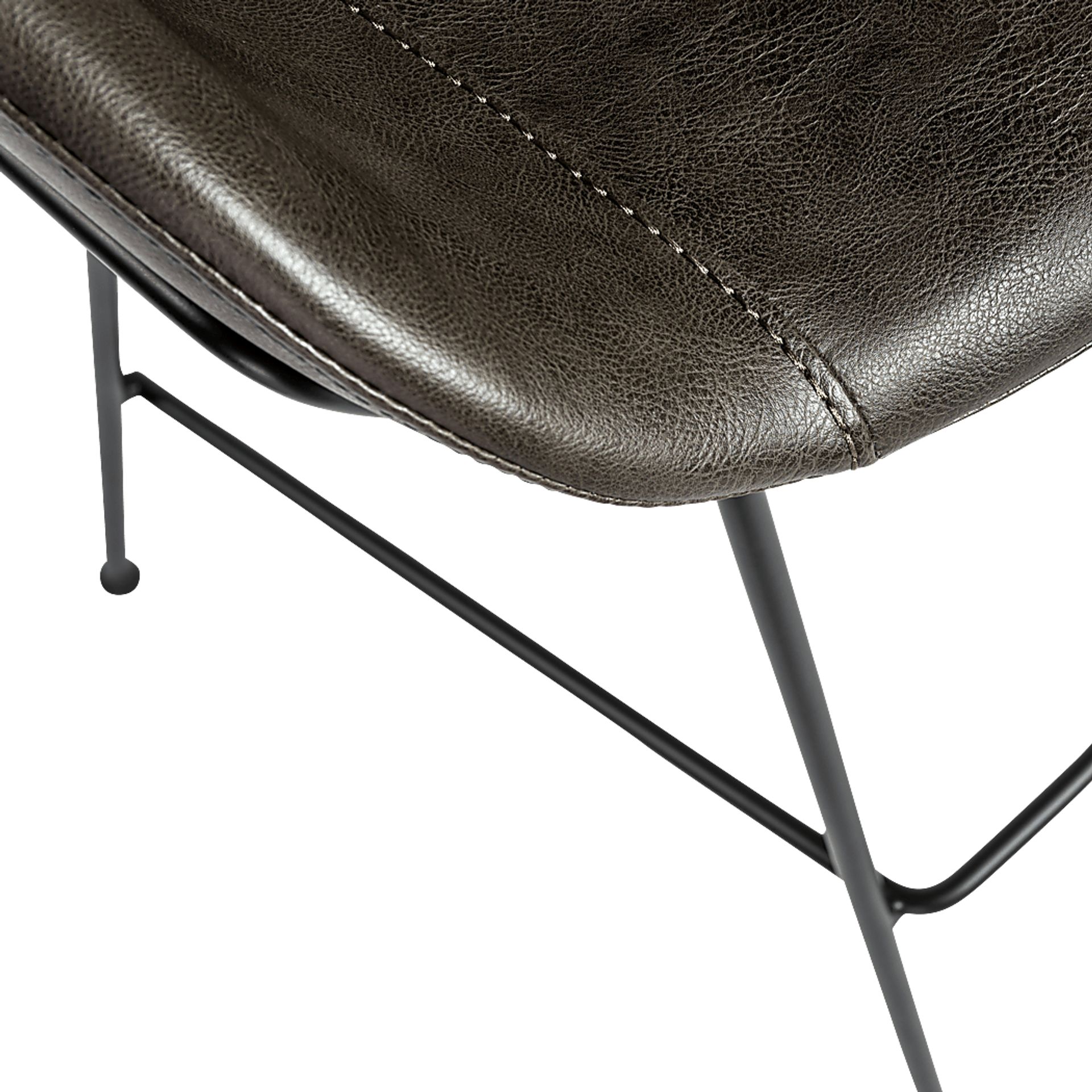 Choupique Dark Gray Barstool, Set of 2 - Image 11