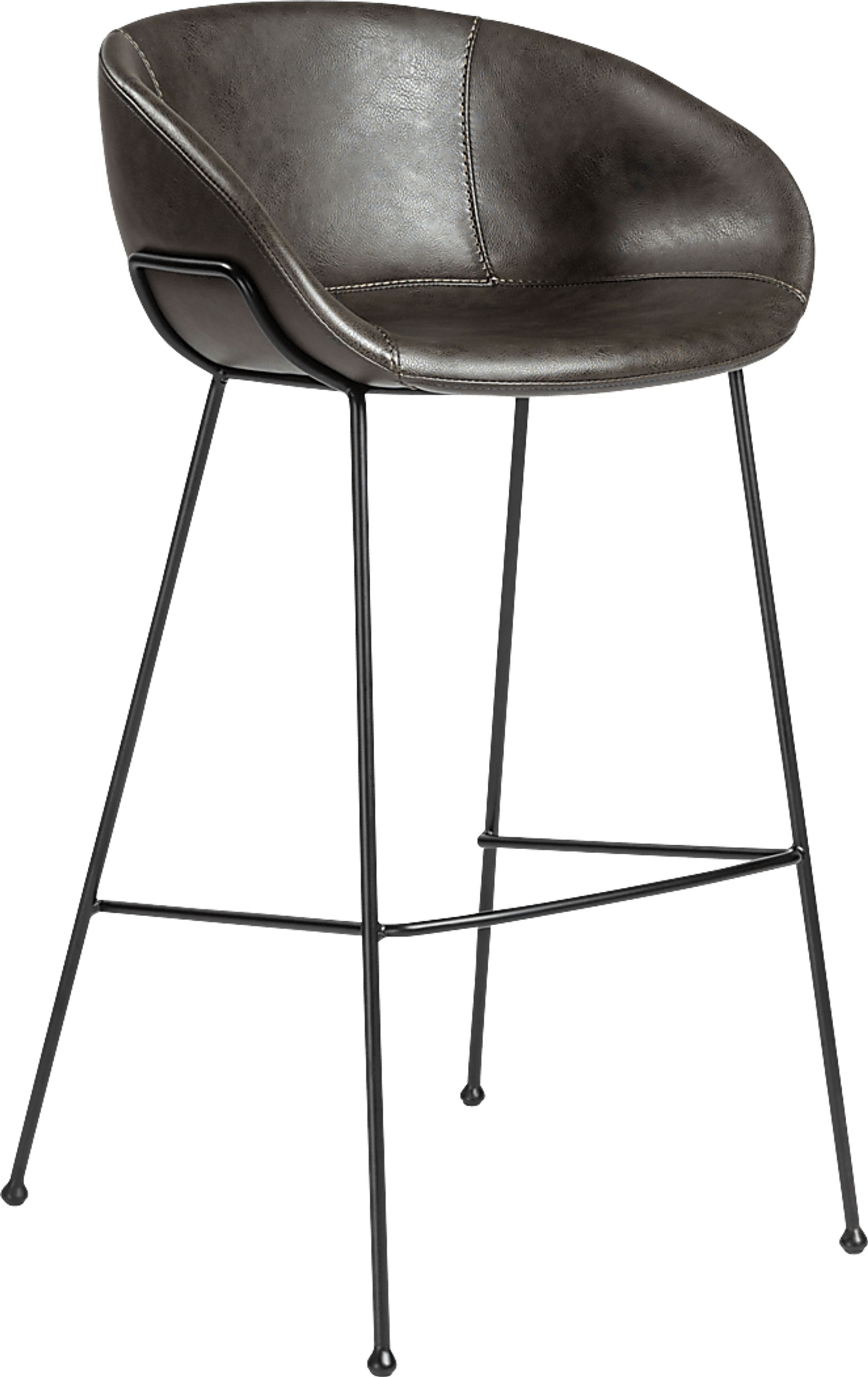 Choupique Dark Gray Barstool, Set of 2 - Image 5