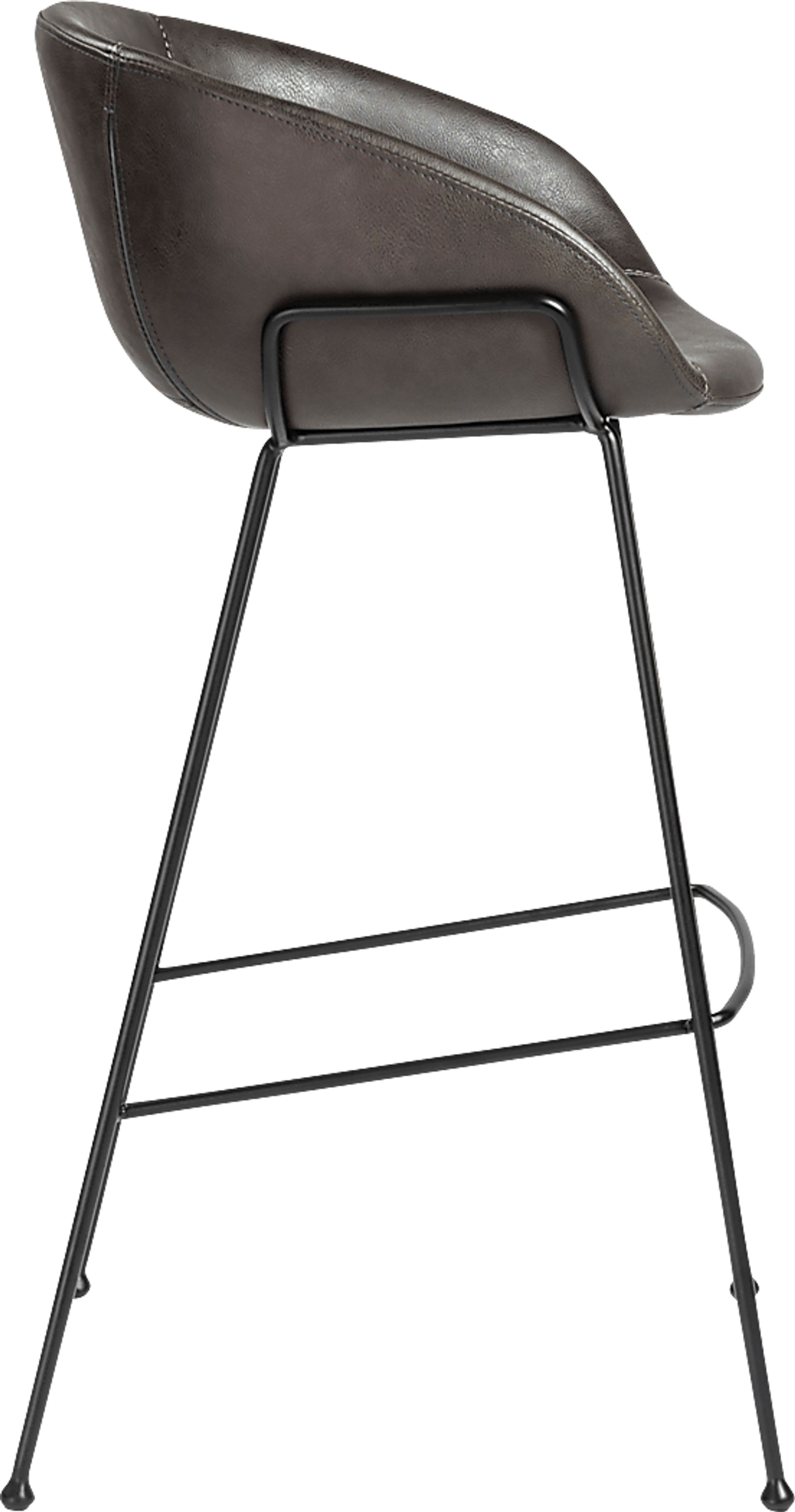 Choupique Dark Gray Barstool, Set of 2 - Image 6
