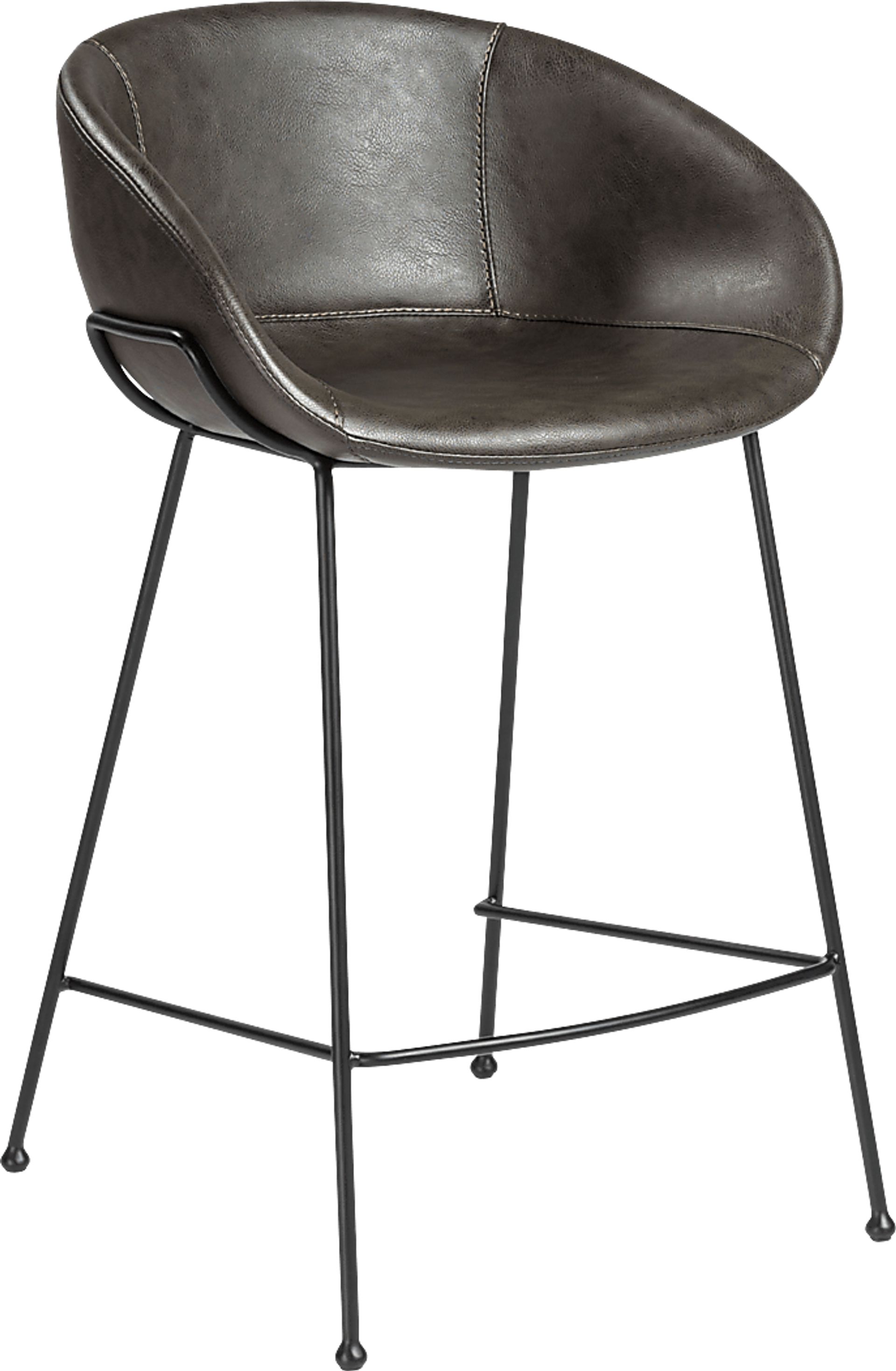 Choupique Dark Gray Counter Stool, Set of 2 - Image 3
