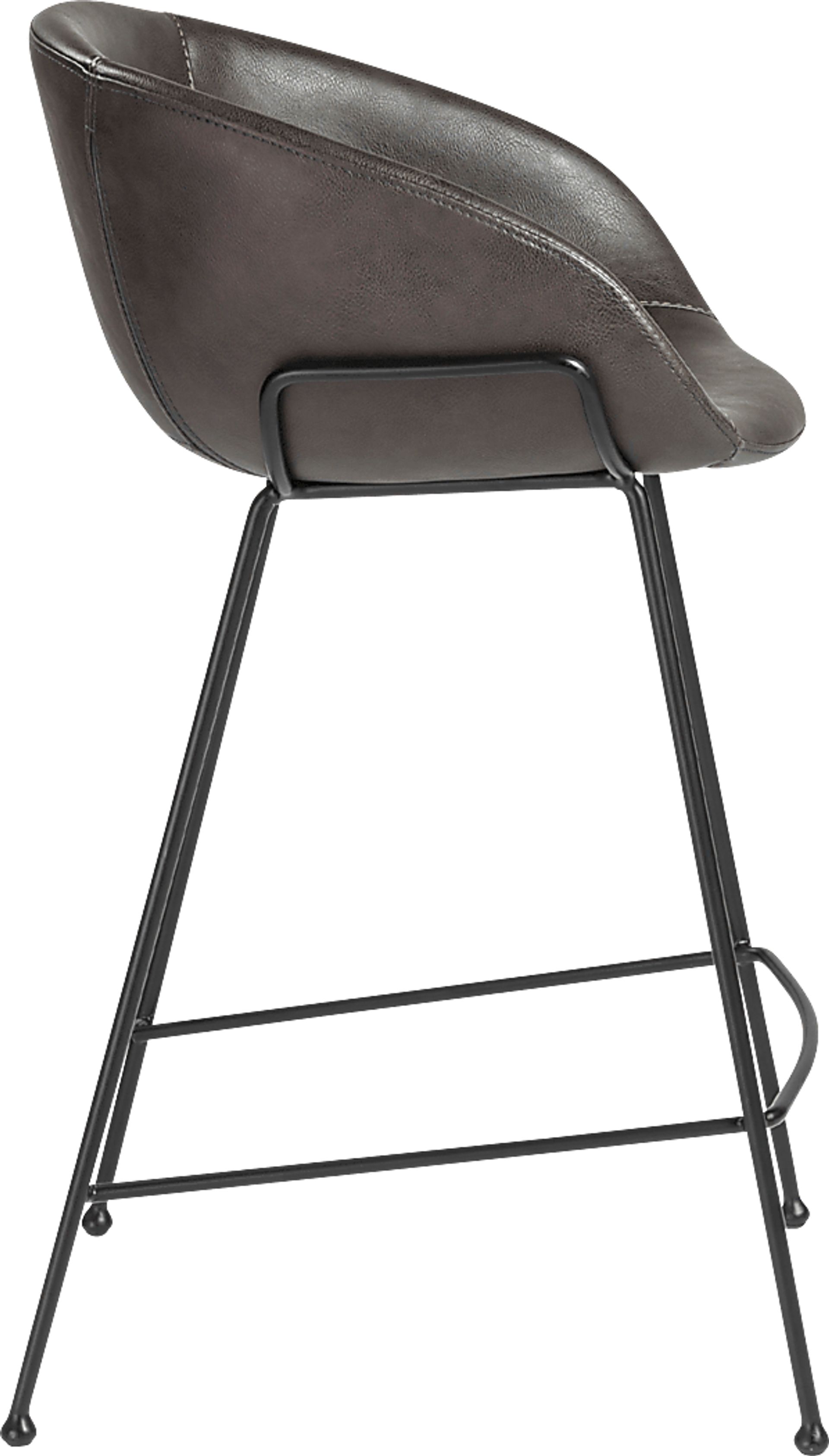 Choupique Dark Gray Counter Stool, Set of 2 - Image 4