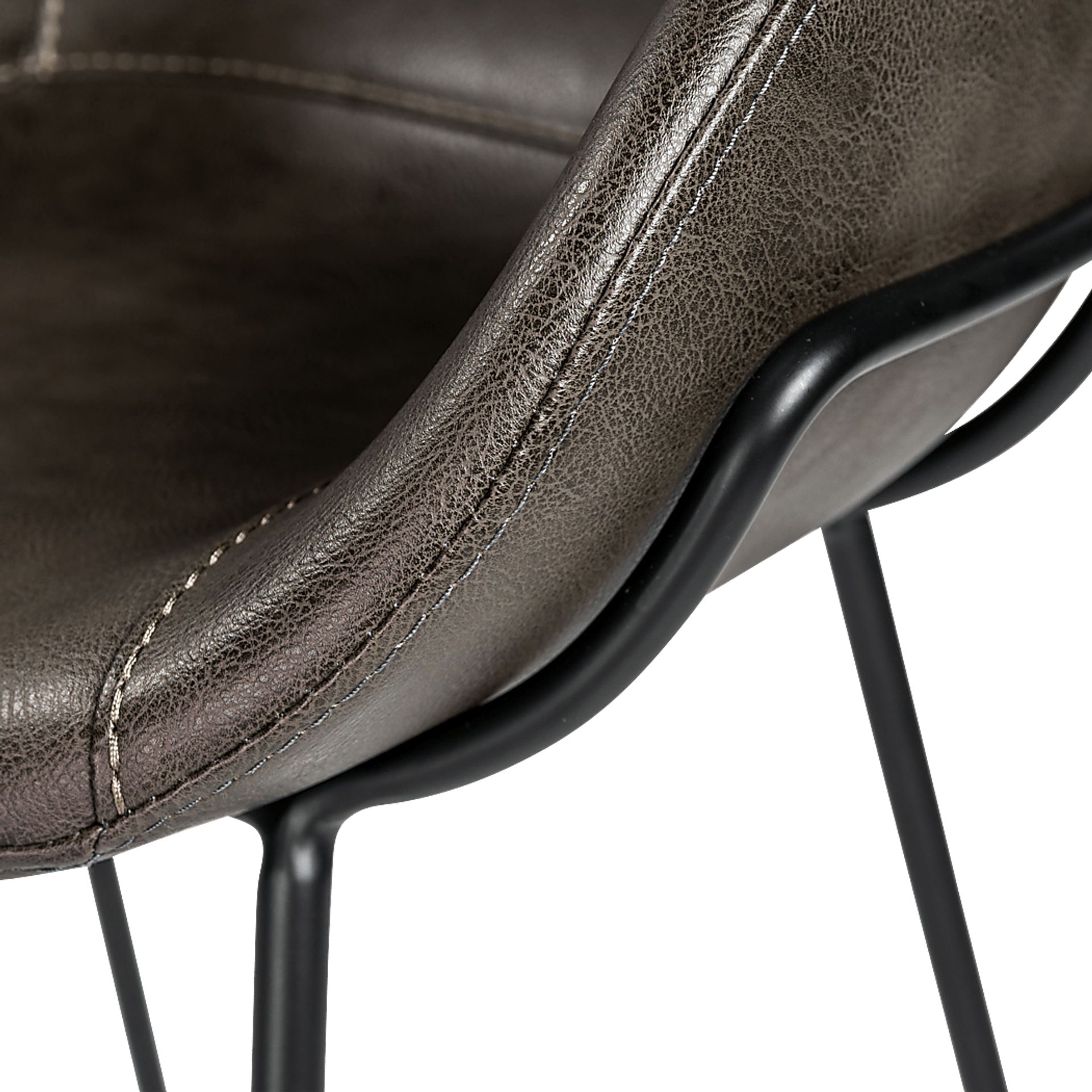 Choupique Dark Gray Counter Stool, Set of 2 - Image 7