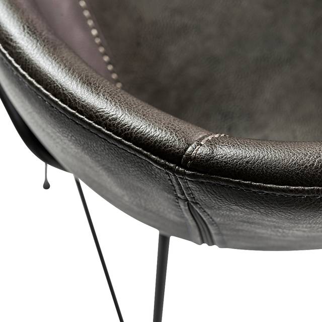 Choupique Dark Gray Counter Stool, Set of 2 - Thumbnail - Image 8
