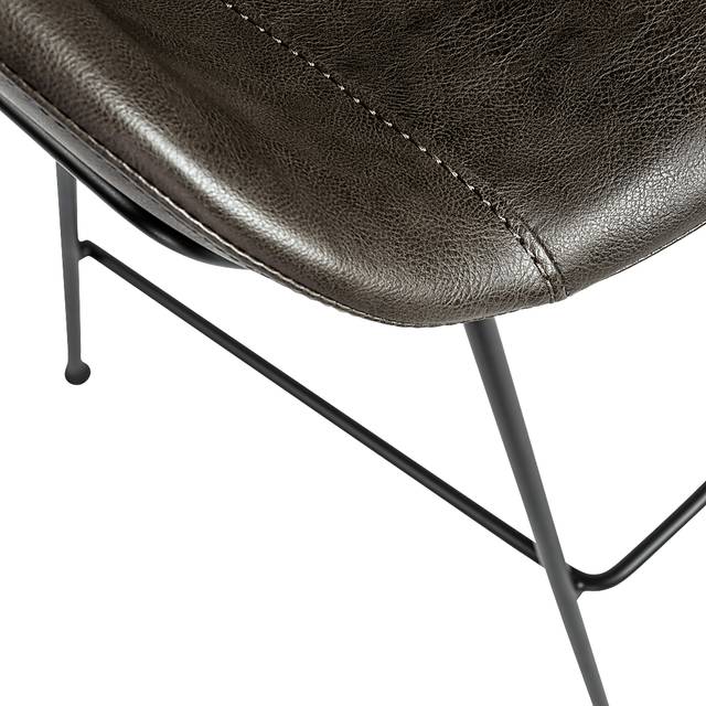 Choupique Dark Gray Counter Stool, Set of 2 - Thumbnail - Image 9