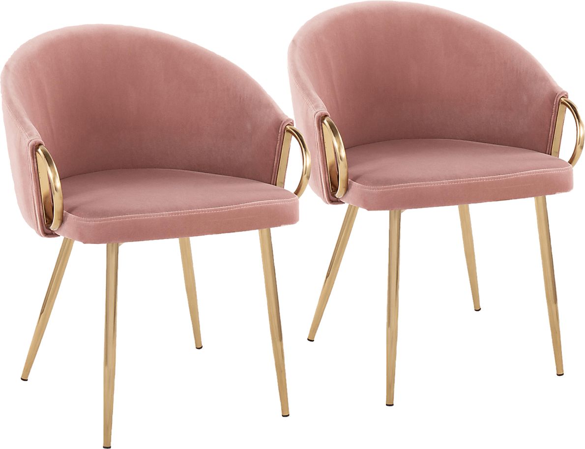 Chrtlyn Pink Side Chair, Set of 2