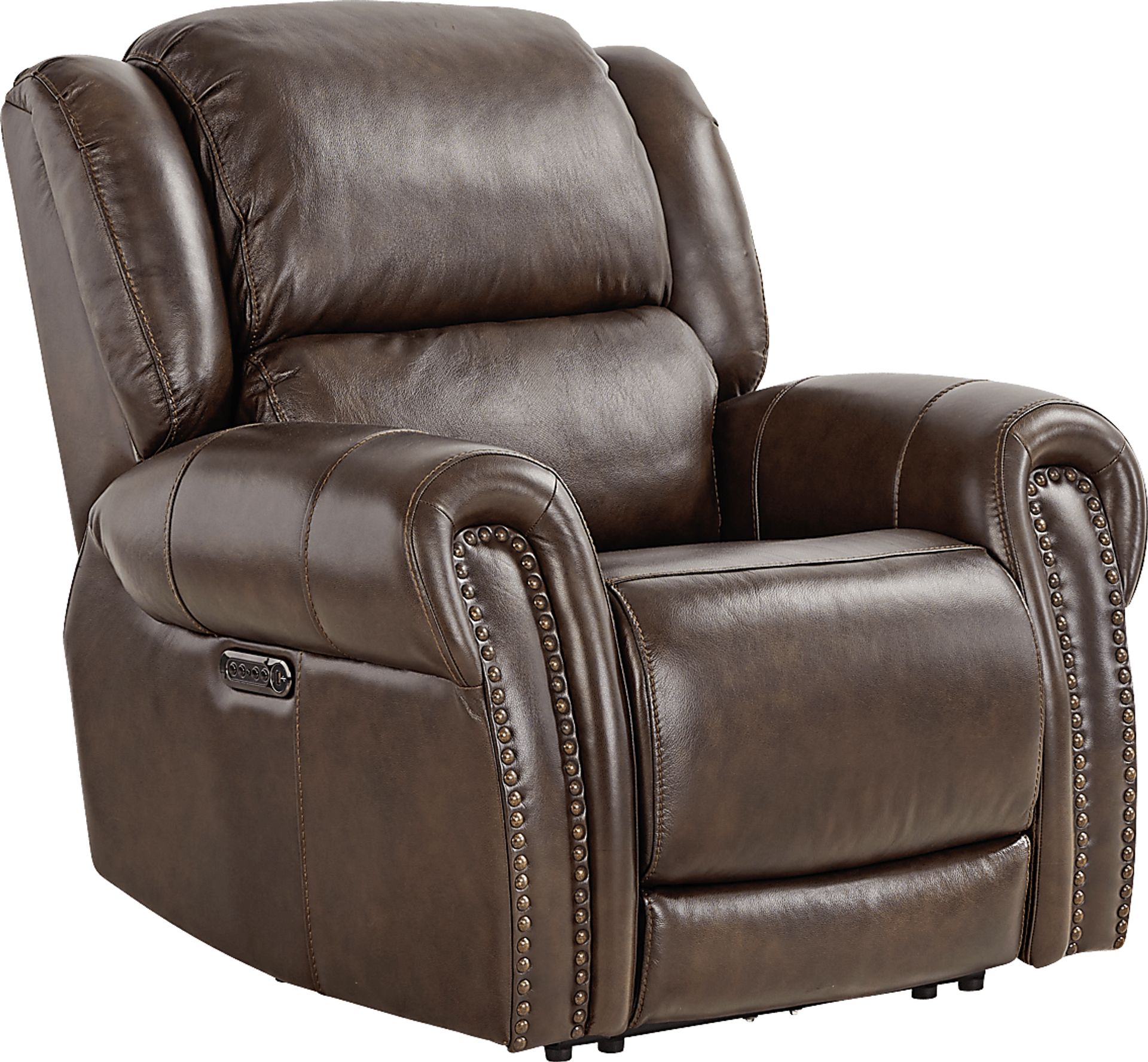 Churchill Brown Dual Power Recliner - Image 3