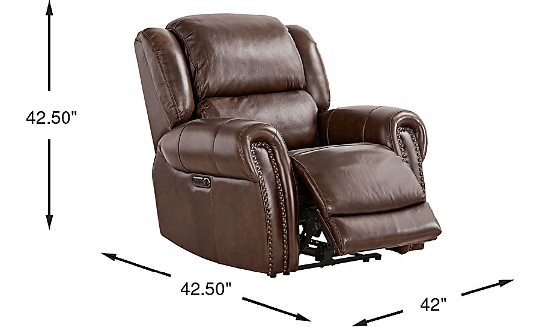 Churchill Leather Dual Power Recliner