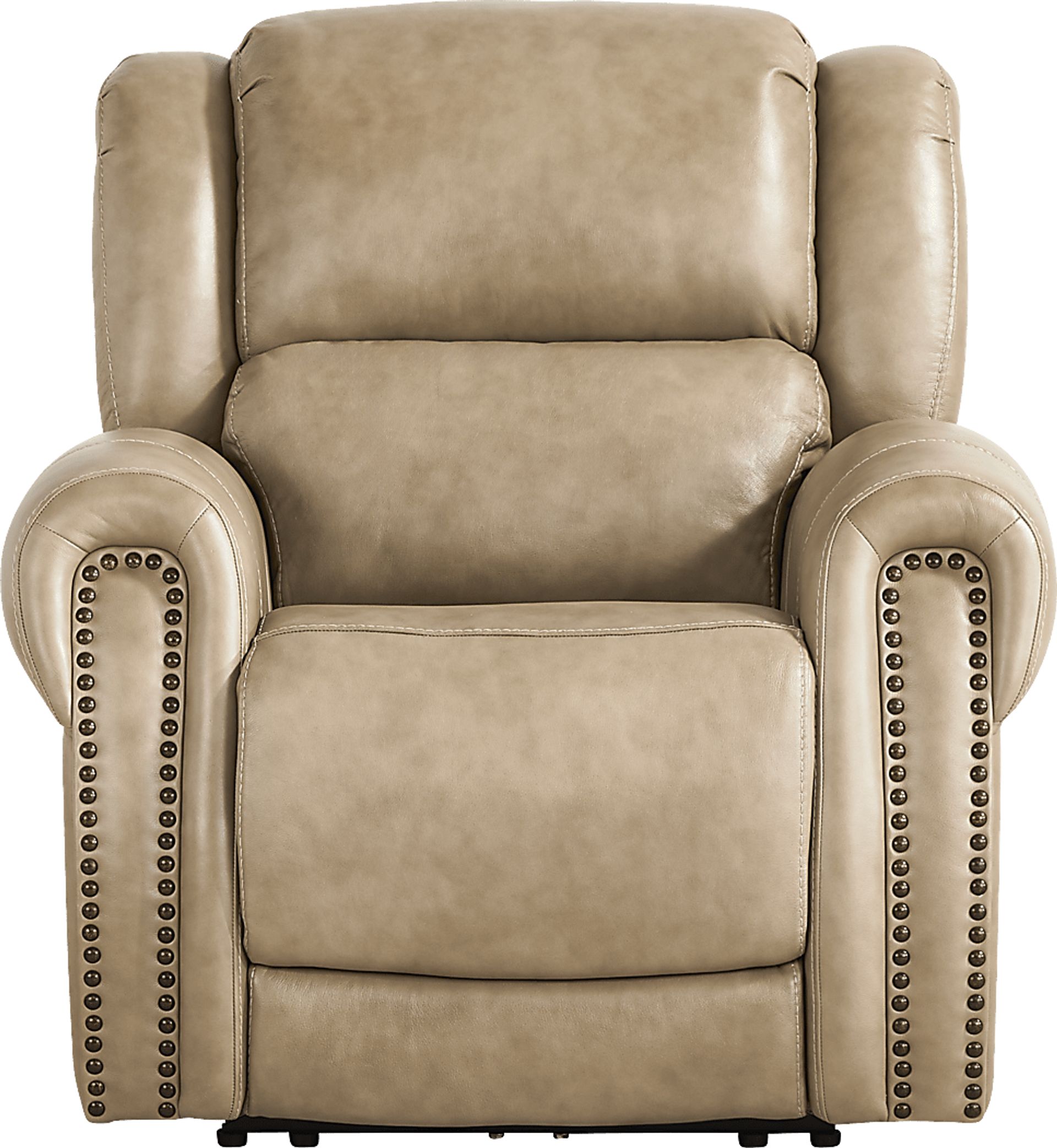 Churchill Taupe Dual Power Recliner - Image 2
