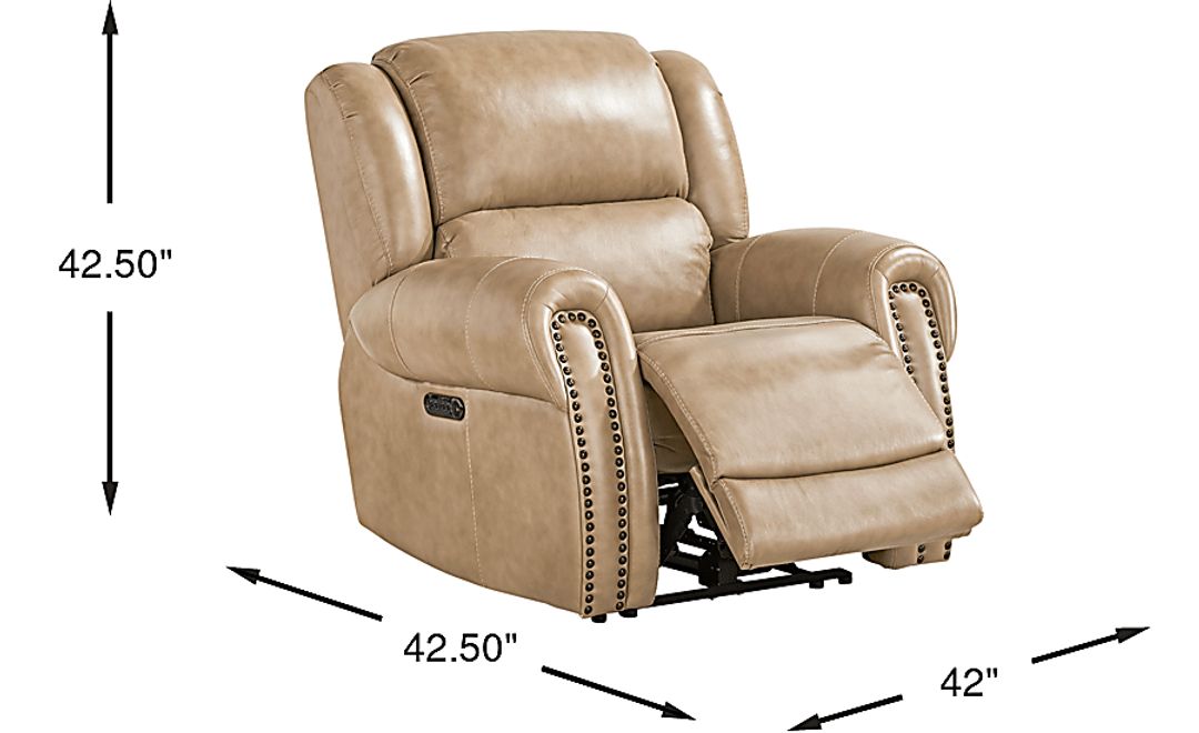Churchill Leather Dual Power Recliner