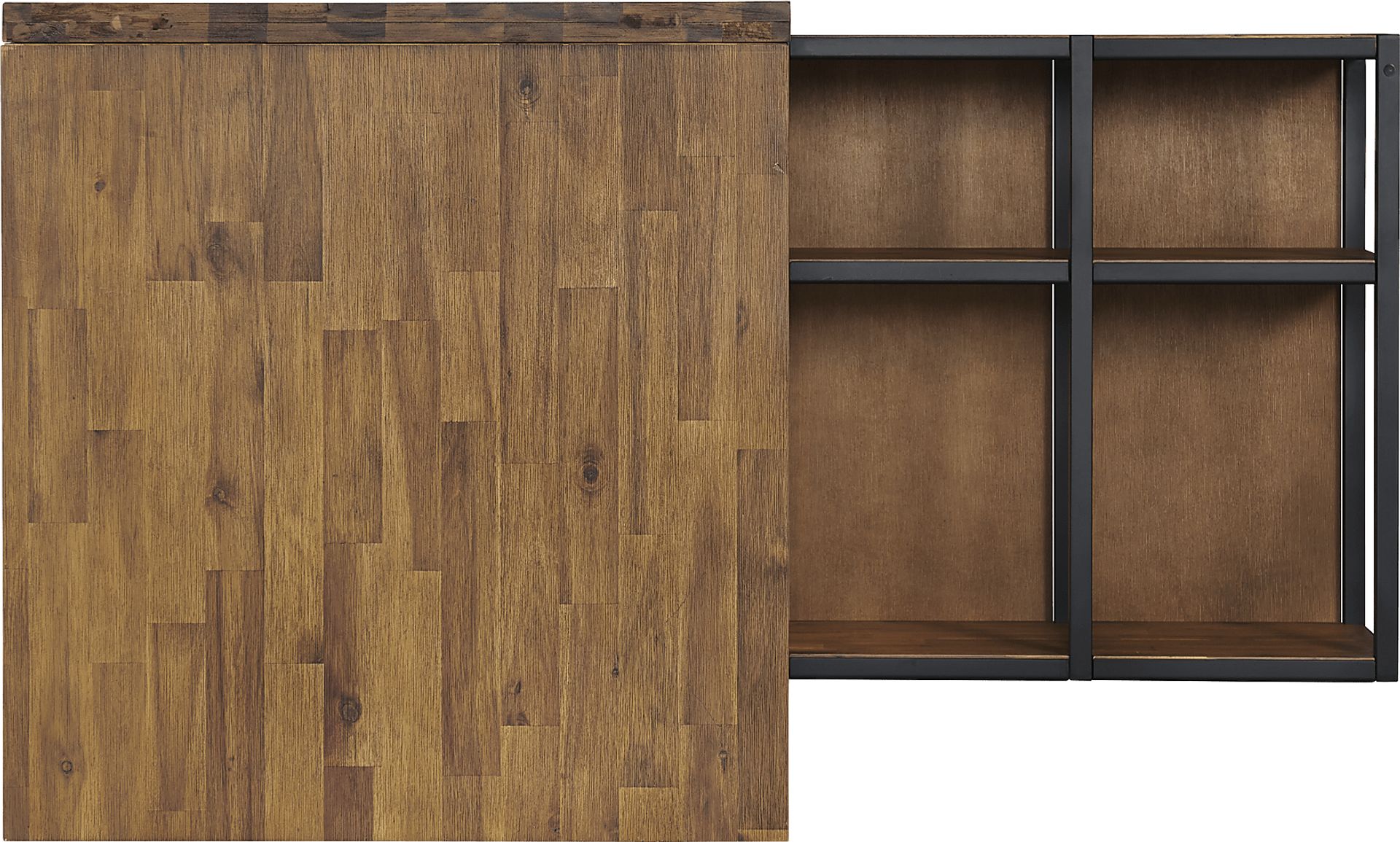 Churrea Brown L Desk with Storage - Image 5