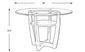 Ciara Espresso 48 in. Round Counter Height Dining Table