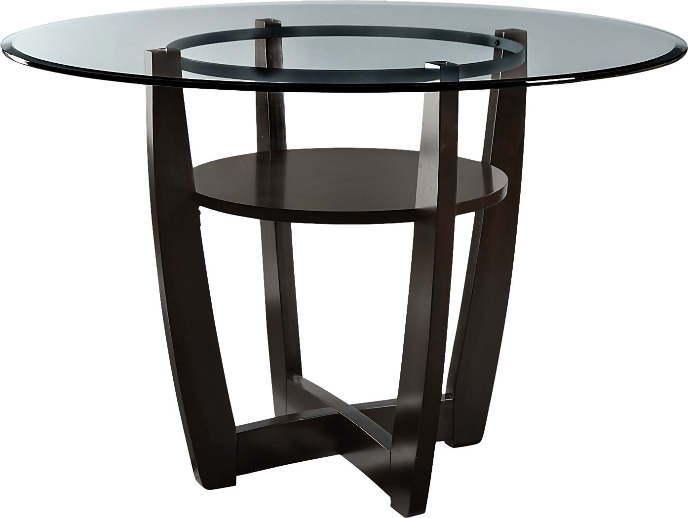 Ciara Espresso 48 in. Round Counter Height Dining Table Rooms To Go
