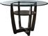 Ciara Espresso 5 Pc 48" Counter Height Dining Set with Charcoal Stools