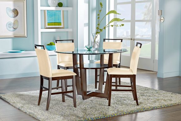 All glass dining table set hot sale