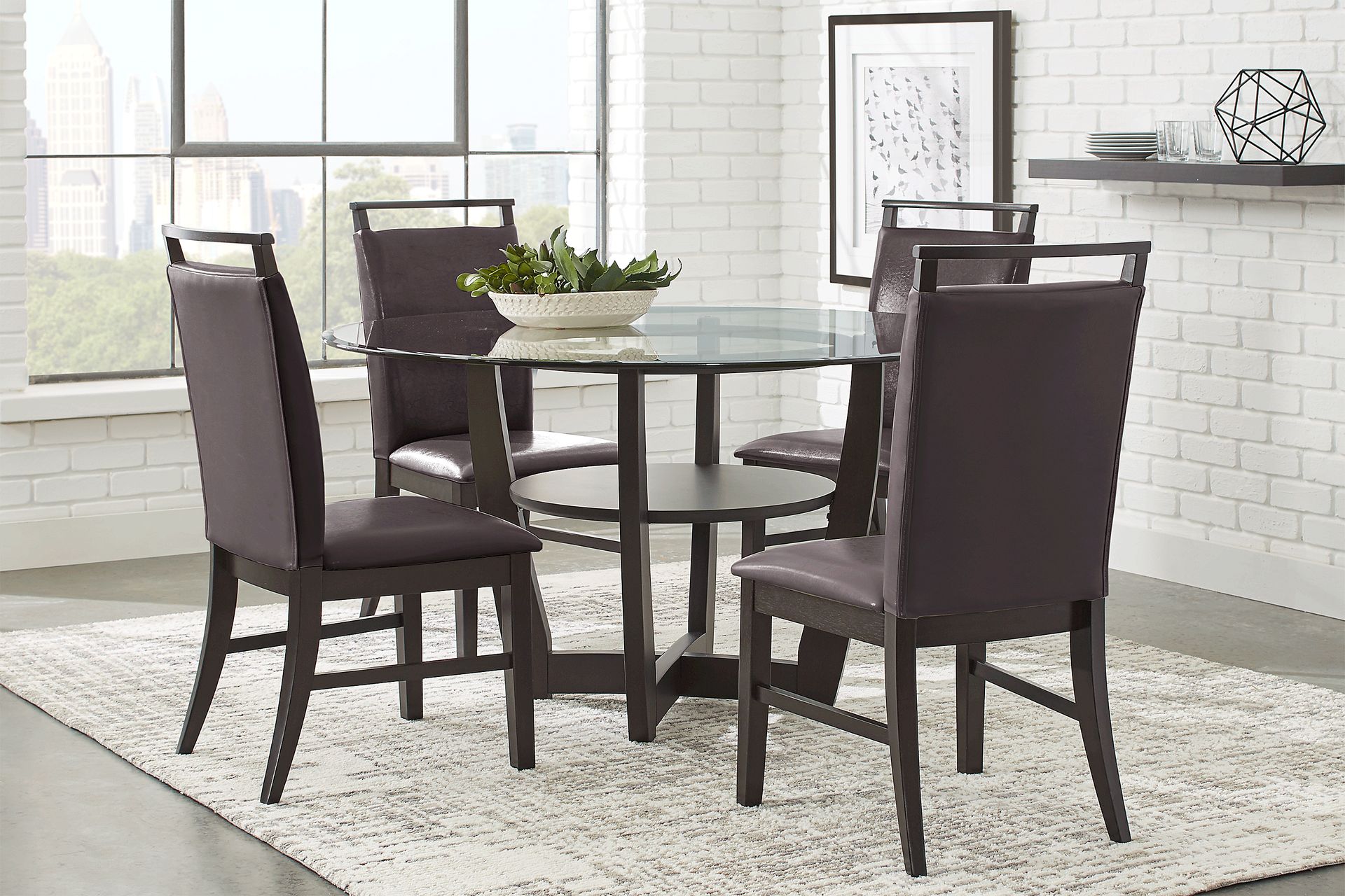 Ciara Espresso 48 in. Round Dining Table - Image 2