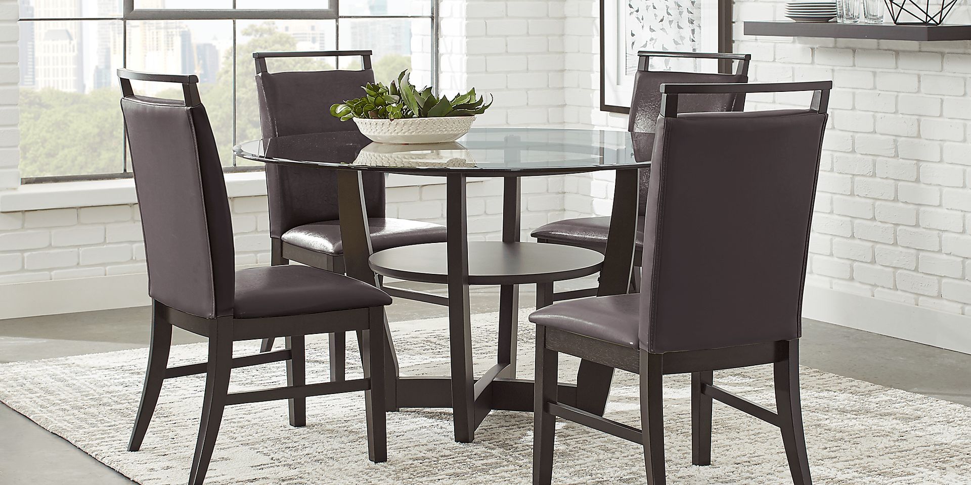 Ciara Espresso 5 Pc Dining Set - Image 1