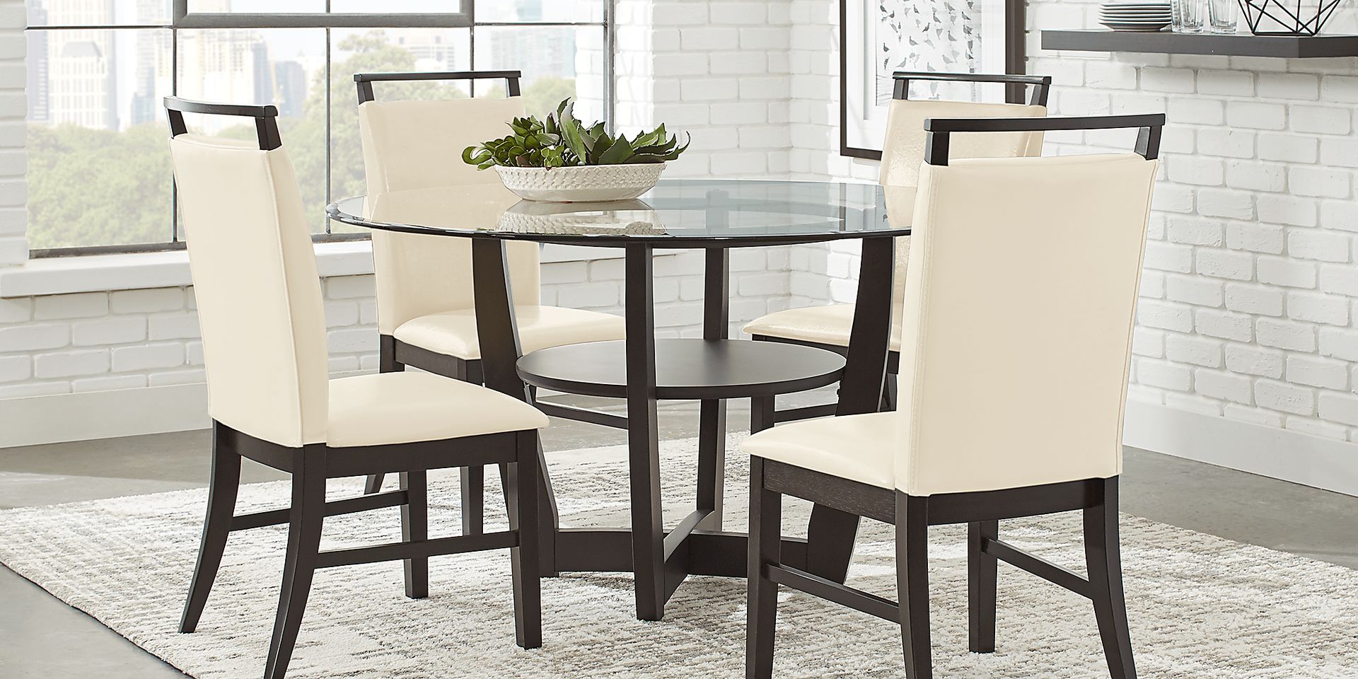 Ciara Espresso 5 Pc Dining Set - Image 1