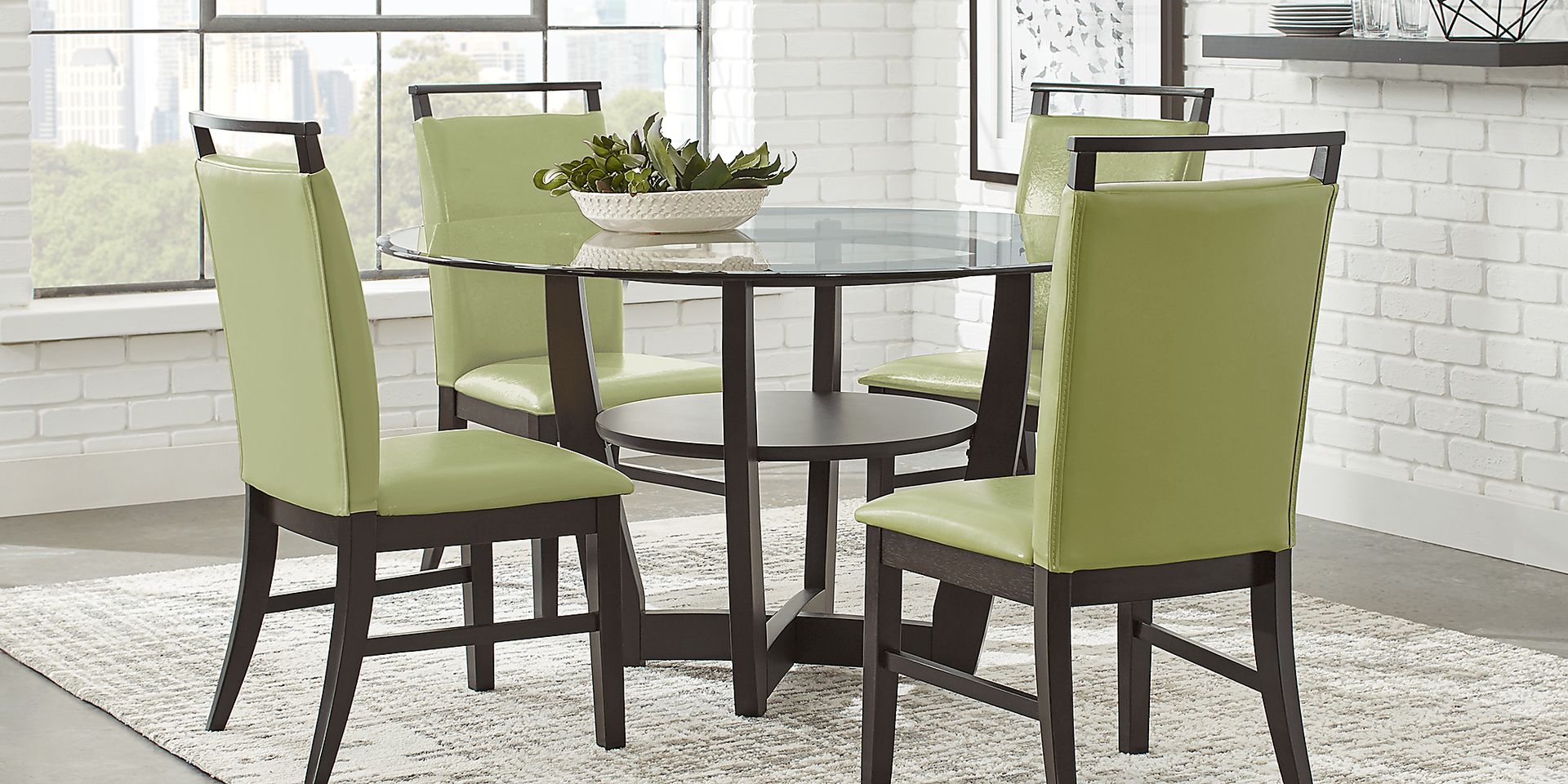 Ciara Espresso 5 Pc Dining Set - Image 1