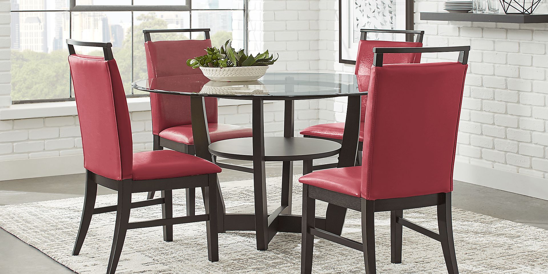 Ciara Espresso 5 Pc Dining Set - Image 1