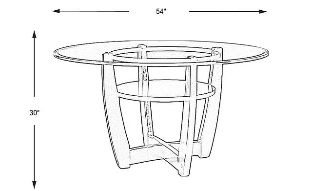 Dimension Image. Please refer to the Dimension Tab on this page for dimension details.