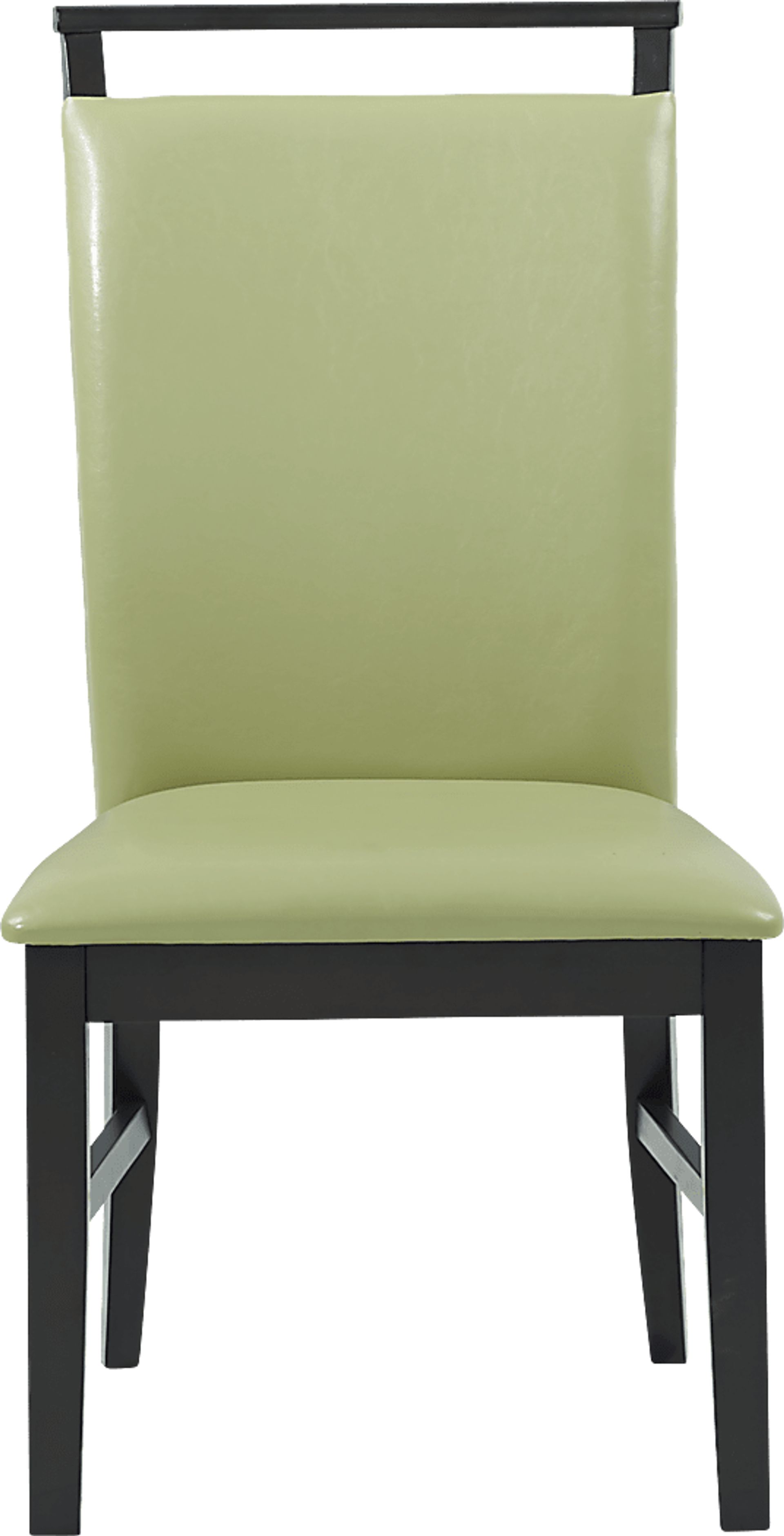 Ciara Espresso 5 Pc 54" Round Dining Set with Green Chairs - Image 4