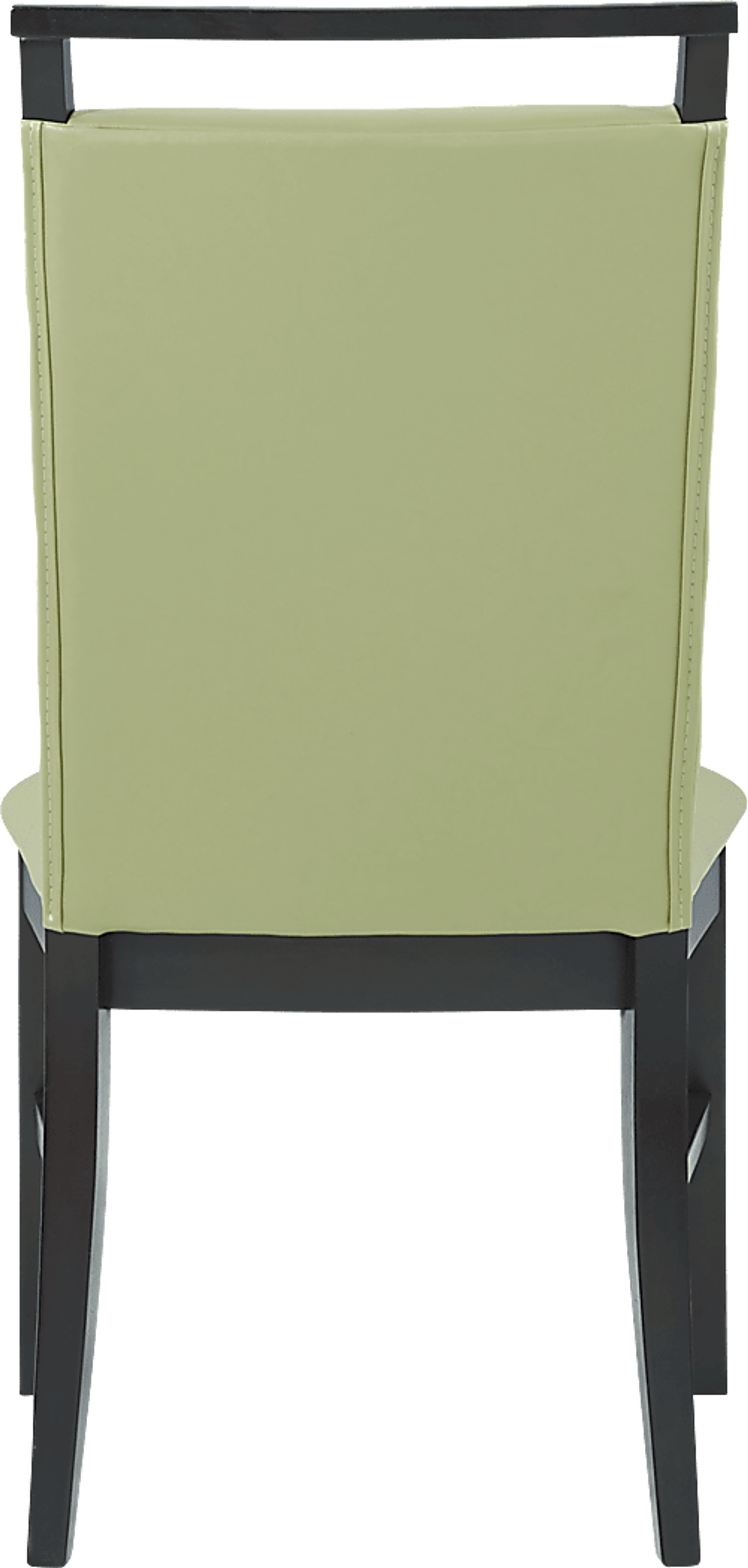 Ciara Espresso 5 Pc 54" Round Dining Set with Green Chairs - Image 5