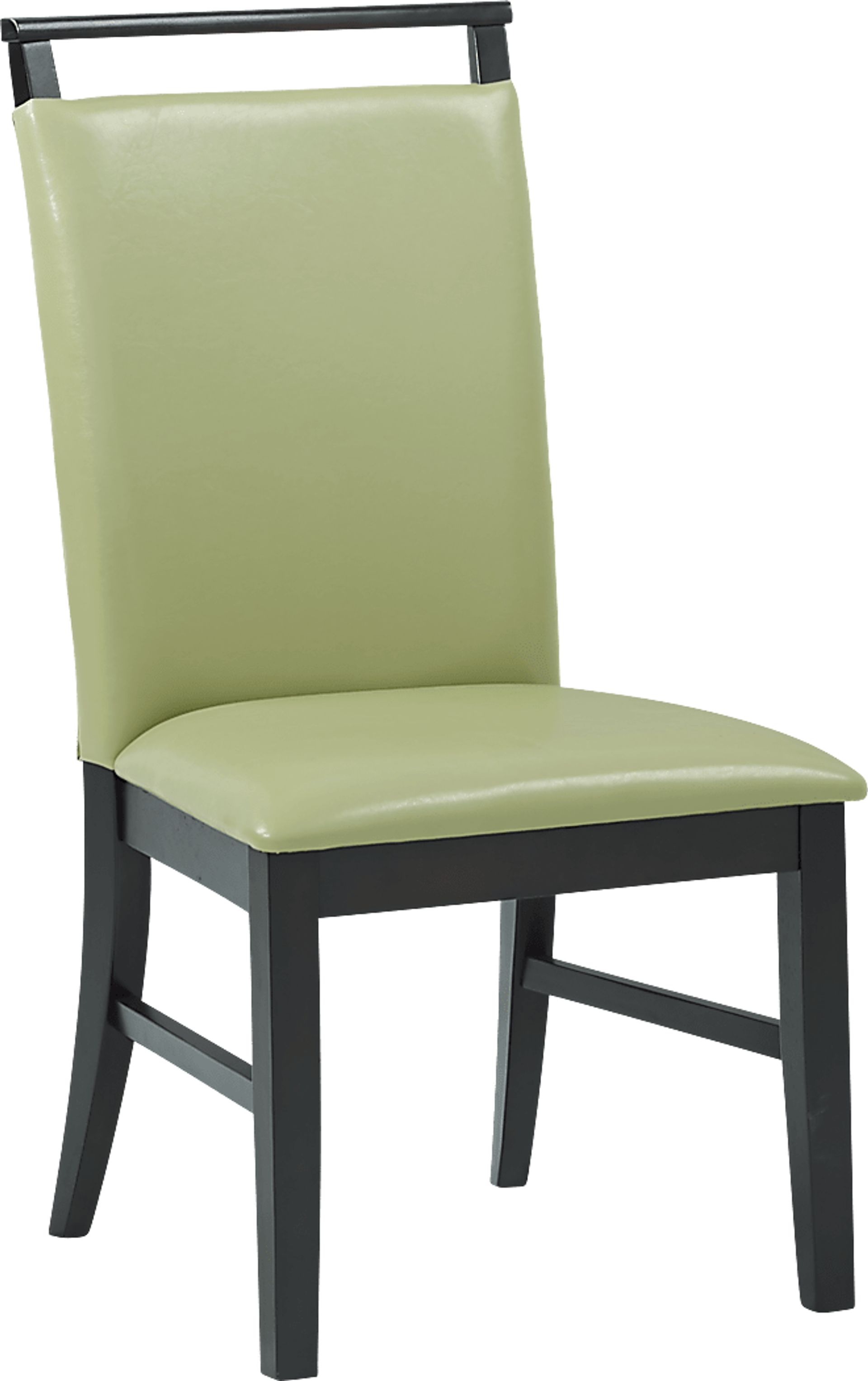 Ciara Espresso 5 Pc 54" Round Dining Set with Green Chairs - Image 3