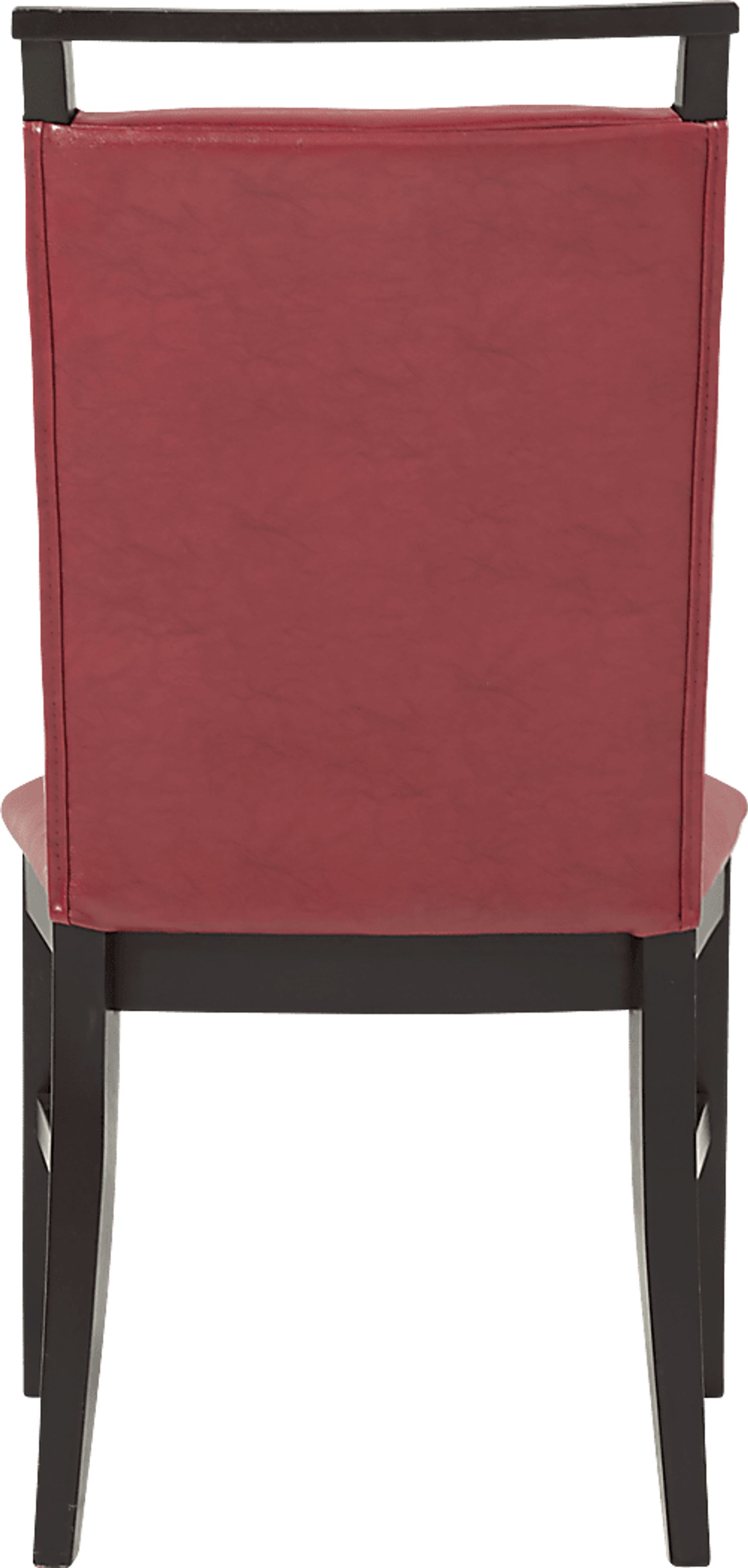 Ciara Espresso 5 Pc 48" Round Dining Set with Red Chairs - Image 5