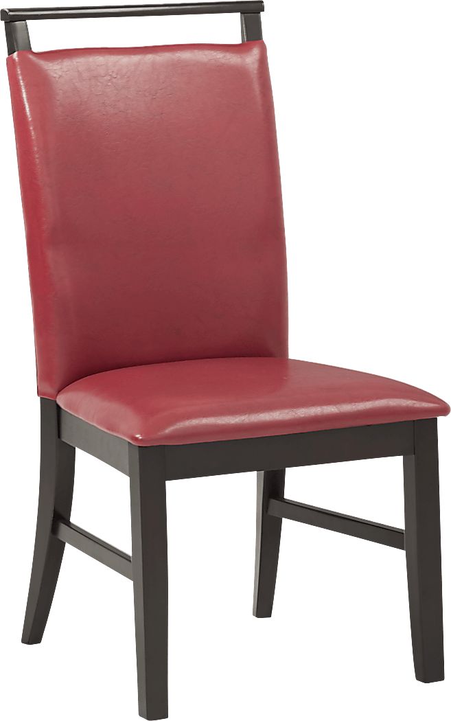 upholstered with a slat bar side chair (4)