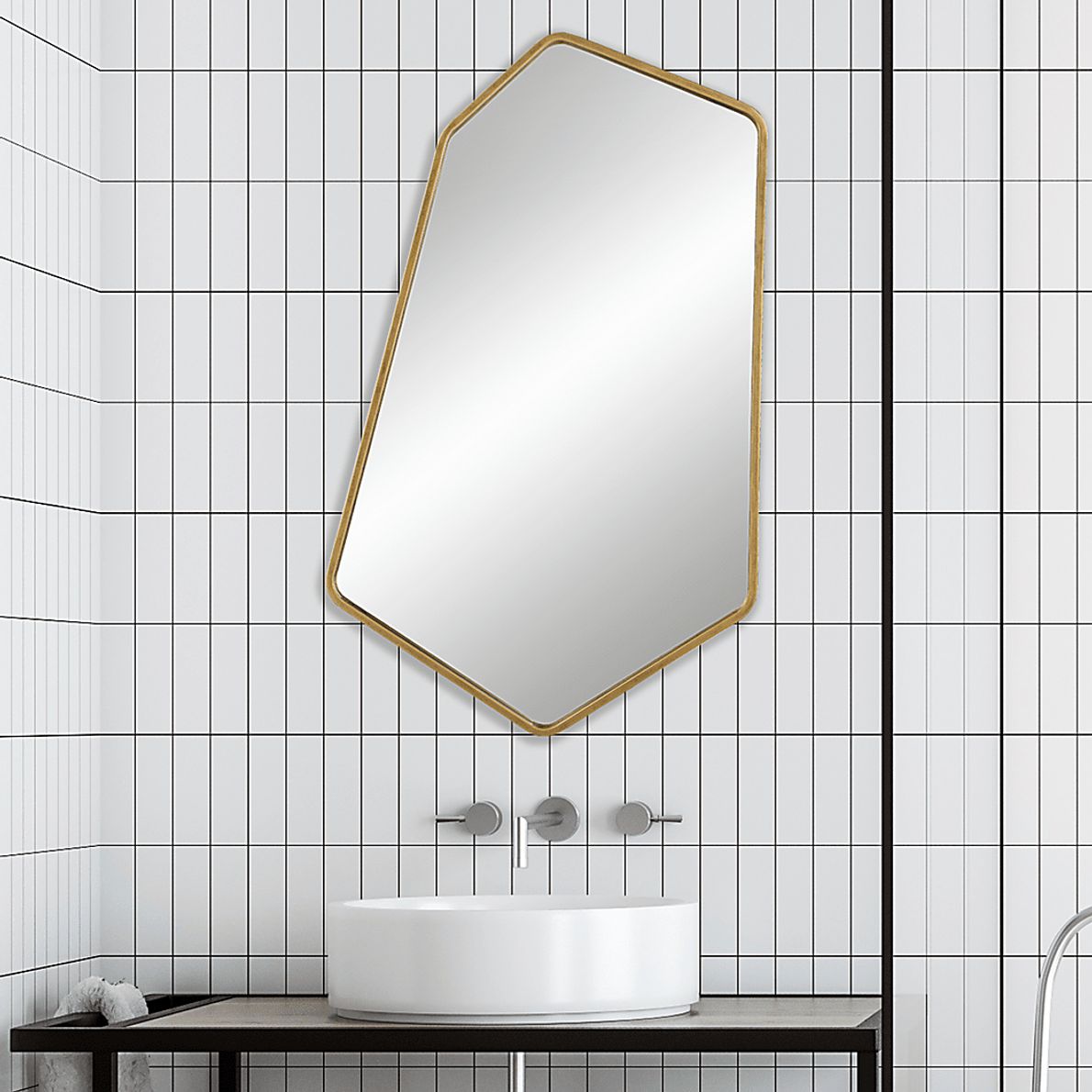 Ciceroo Gold Wall Mirror