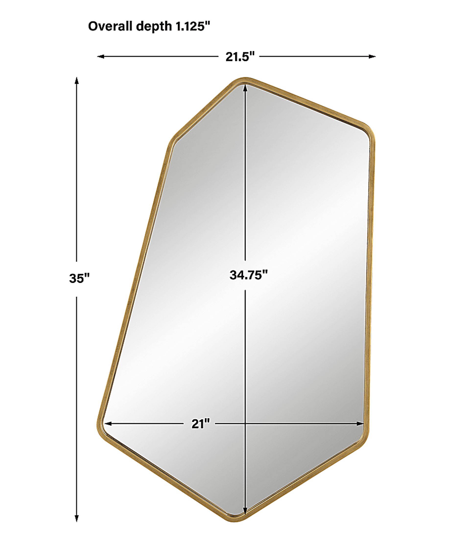 Ciceroo Gold Wall Mirror - Image 7