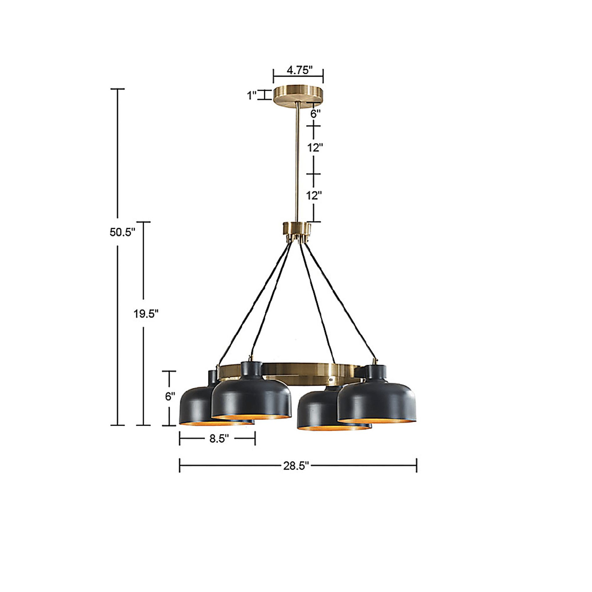 Cicotte Park Black Chandelier - Image 3