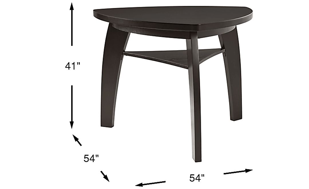 Cider Creek Chocolate 54 In. Bar Height Table