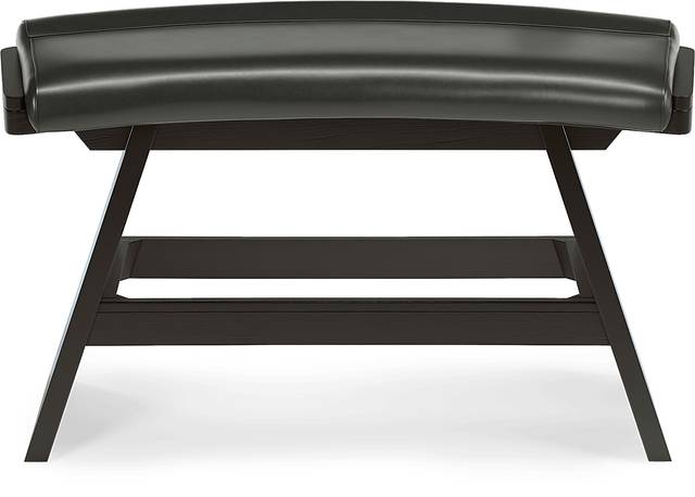 Cider Creek Gray Curved Bar Height Bench - Thumbnail - Image 2