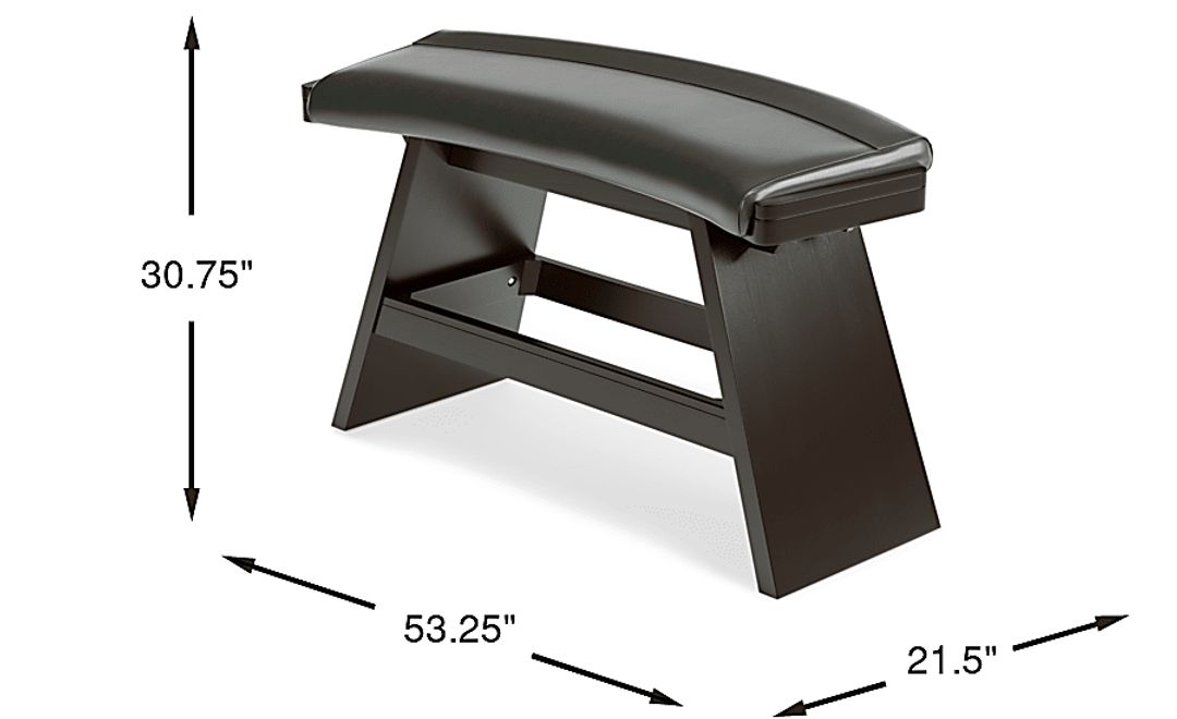 Cider Creek Gray Curved Bar Height Bench