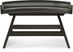 Cider Creek Gray Curved Counter Height Bench