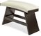 Cider Creek Vanilla Curved Counter Height Bench
