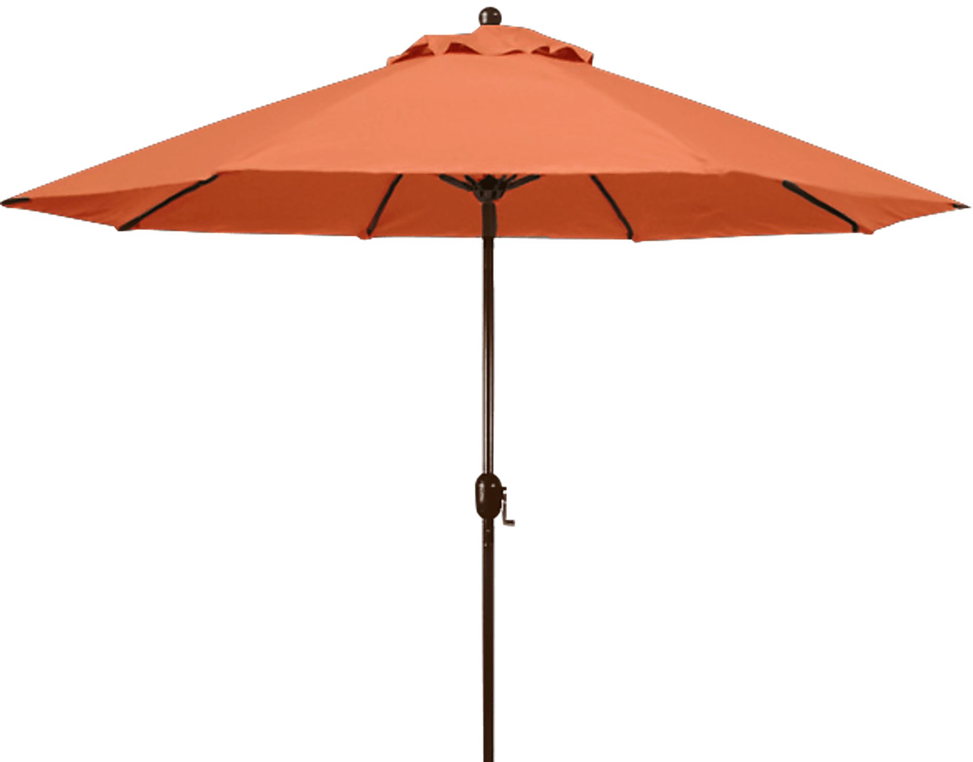 Cien 9' Octagon Orange Outdoor Umbrella - Image 1