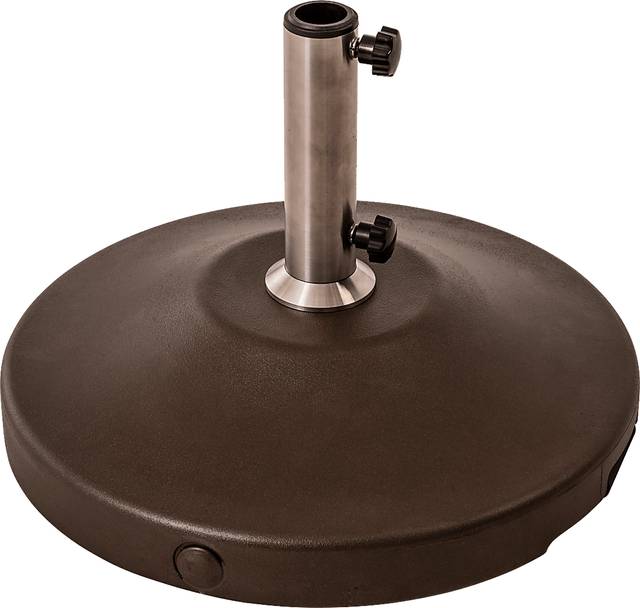 Cien Brown 120 lb. Free Standing Umbrella Base With Wheel - Thumbnail - Image 1