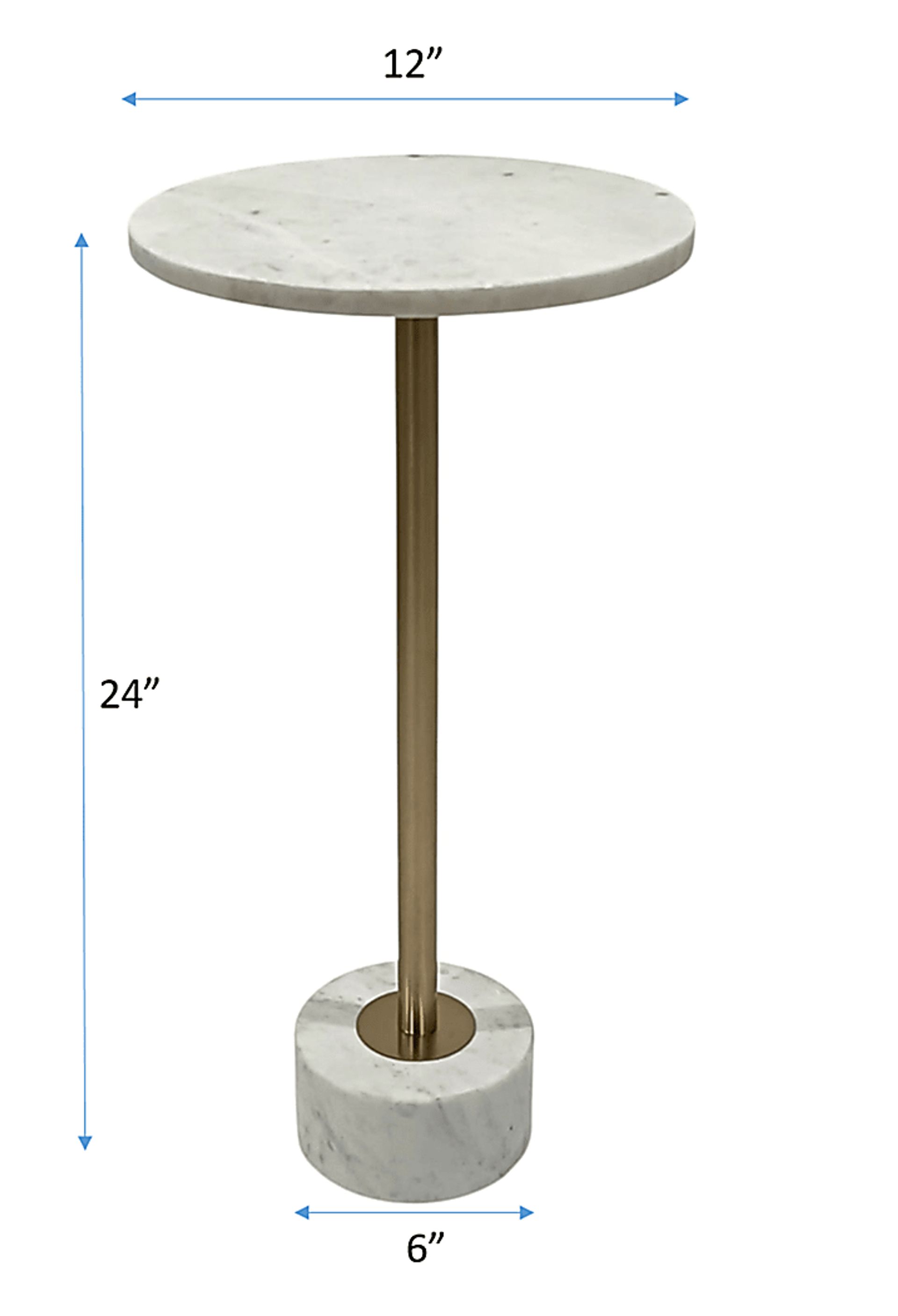 Cileya Gold/White Accent Table - Image 7