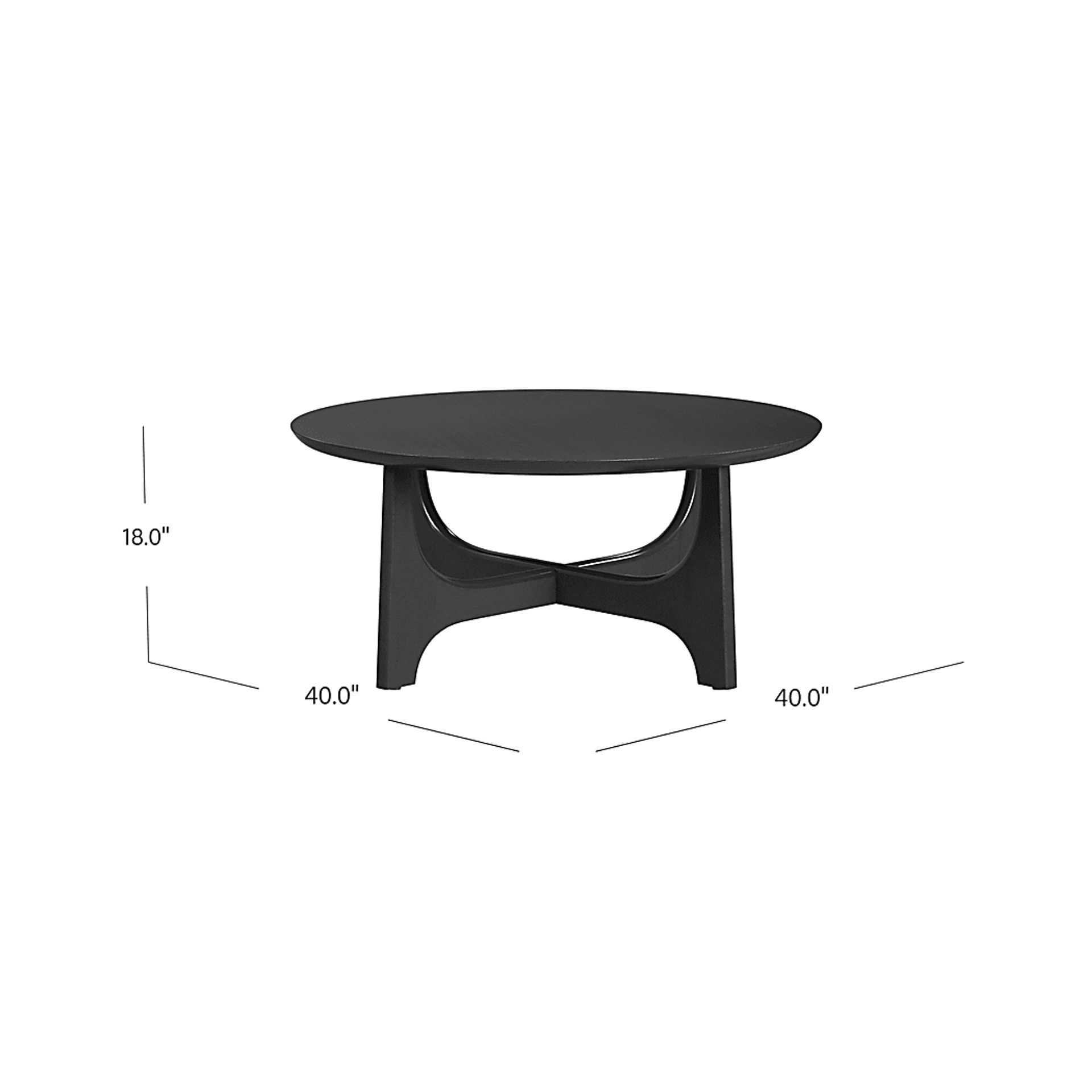Cinbar Black Cocktail Table - Image 6
