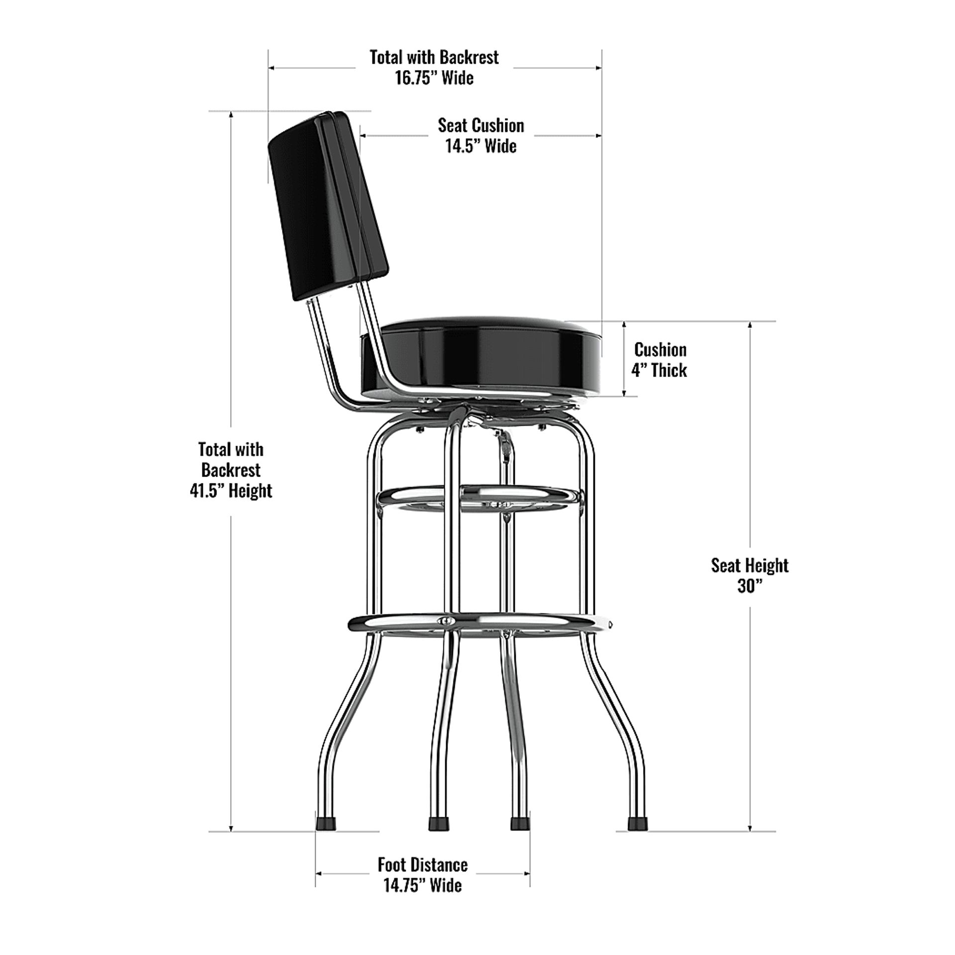 Cincinnati Bengals Black Barstool - Image 4