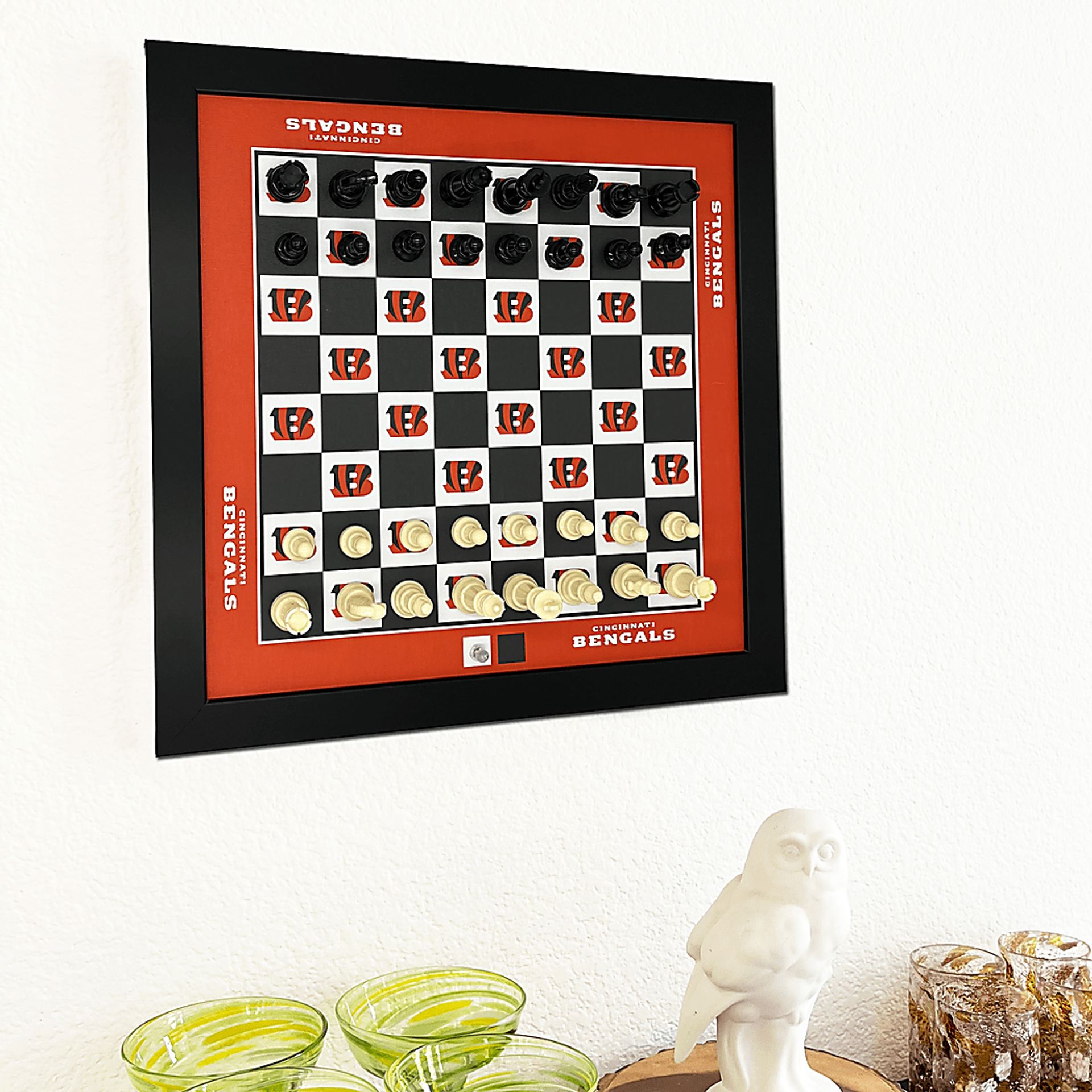 Cincinnati Bengals Wall Chess Set - Image 2