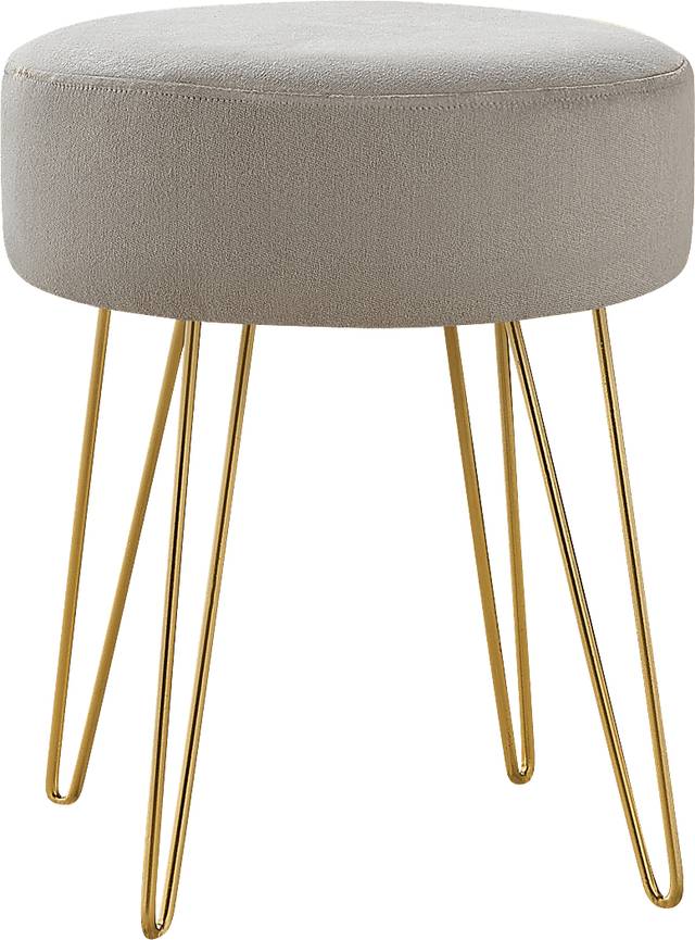 Cinderlane Beige Ottoman - Thumbnail - Image 1