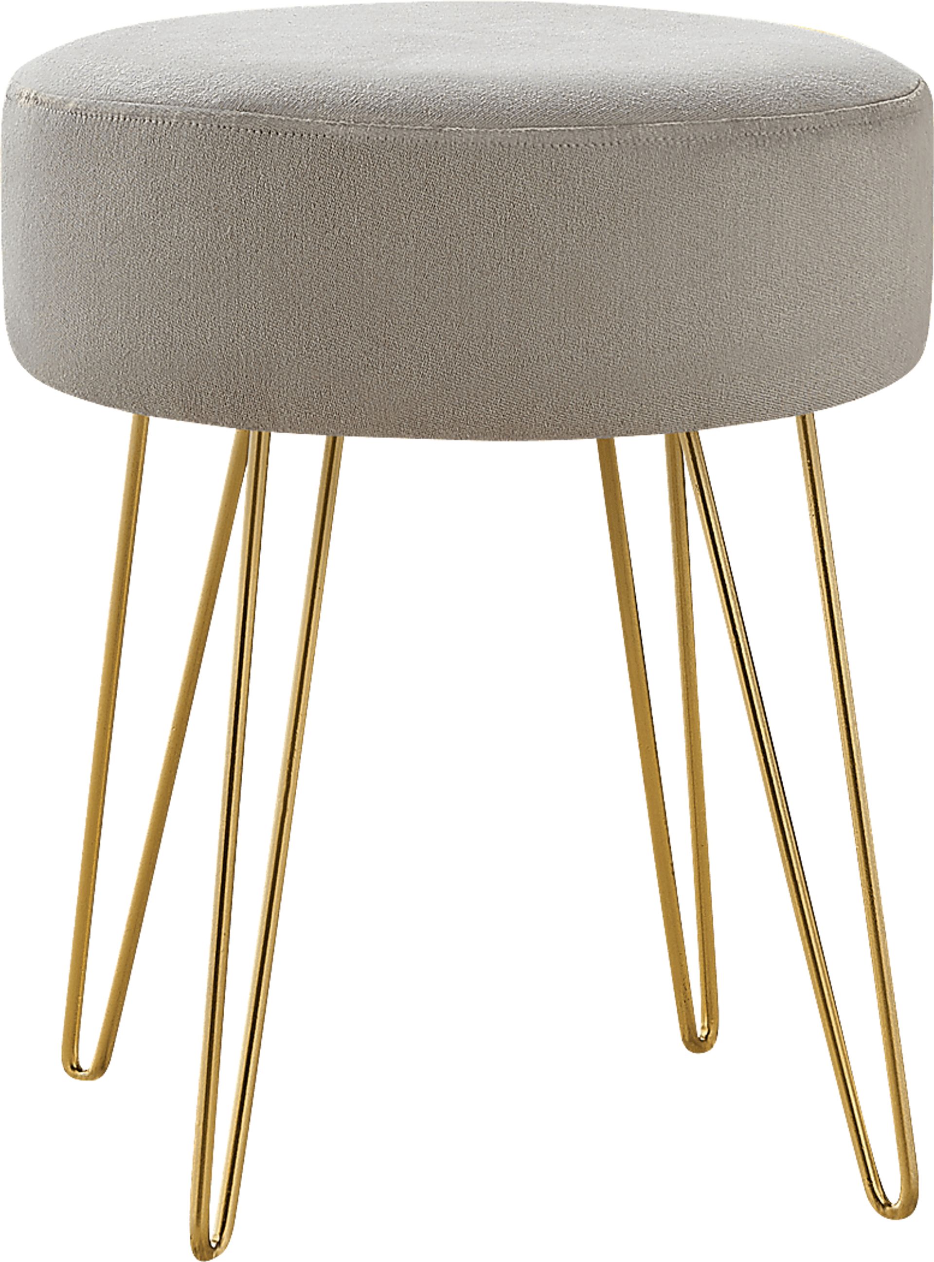 Cinderlane Beige Ottoman - Image 1