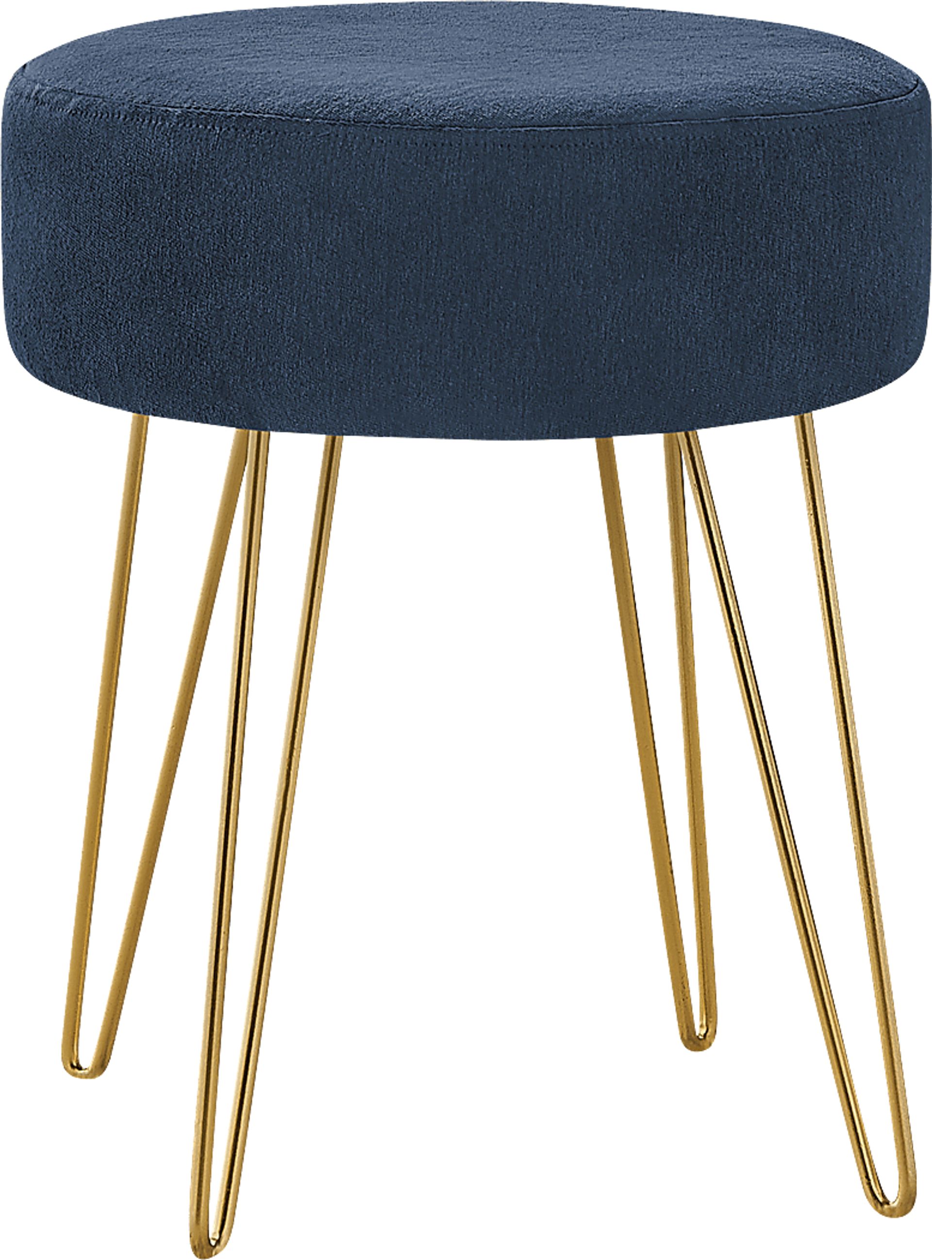 Cinderlane Blue Ottoman - Image 1