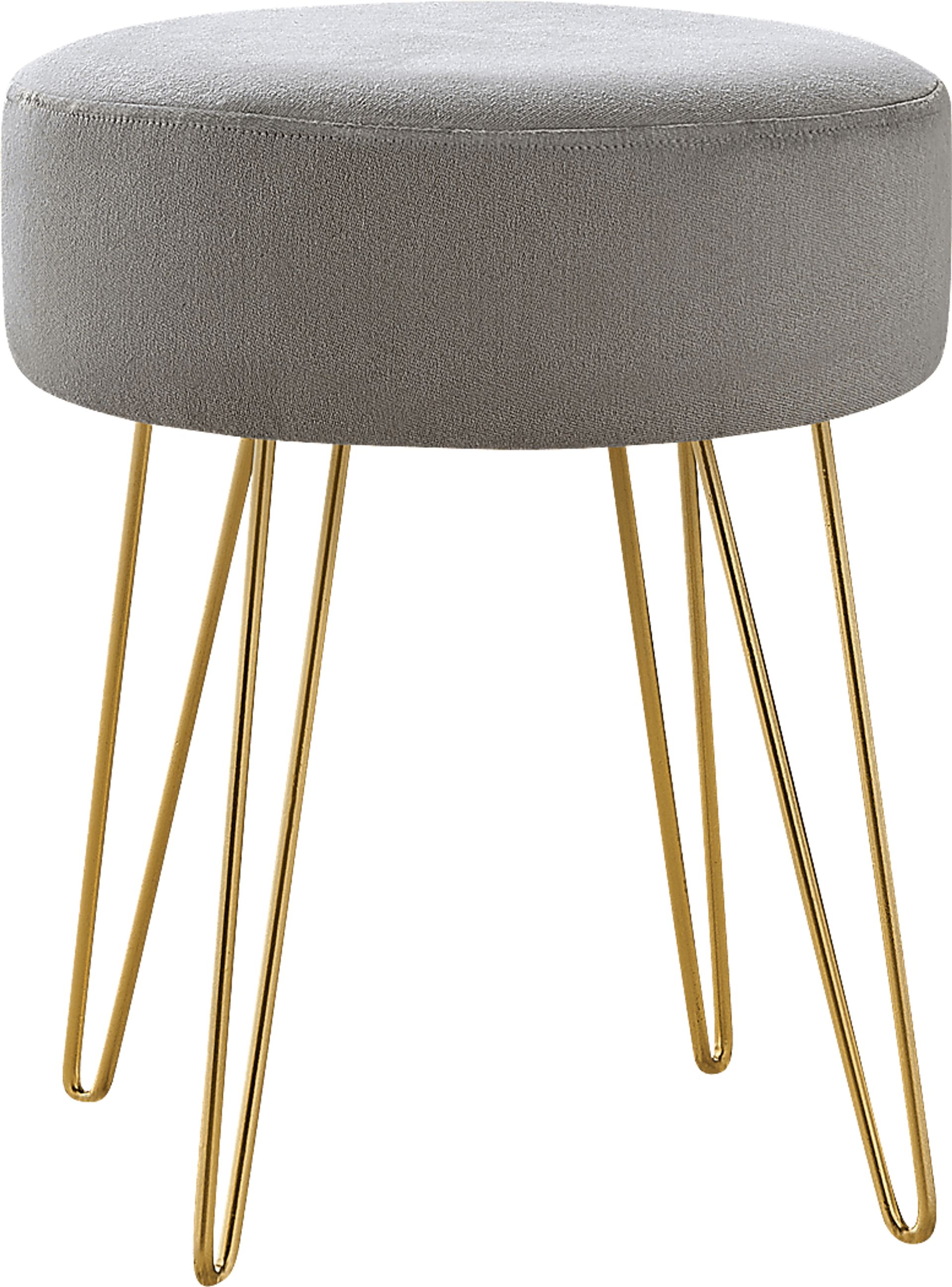 Cinderlane Gray Ottoman - Image 1
