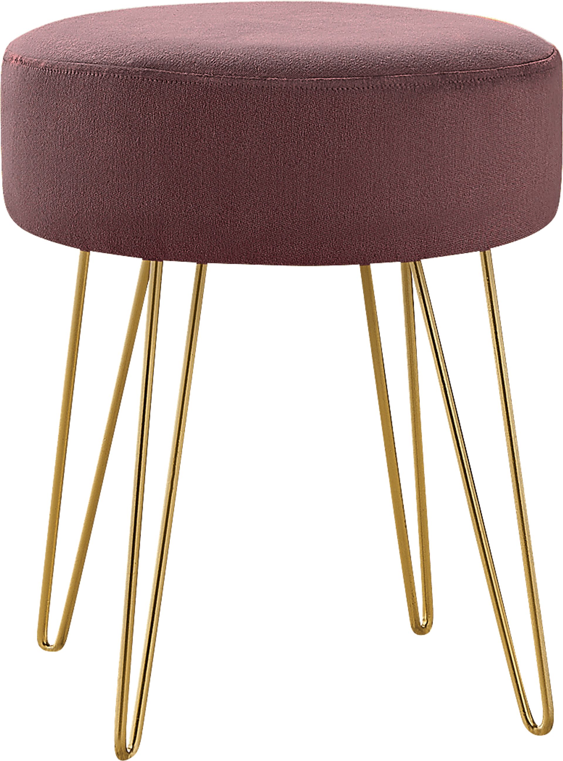 Cinderlane Plum Ottoman - Image 1