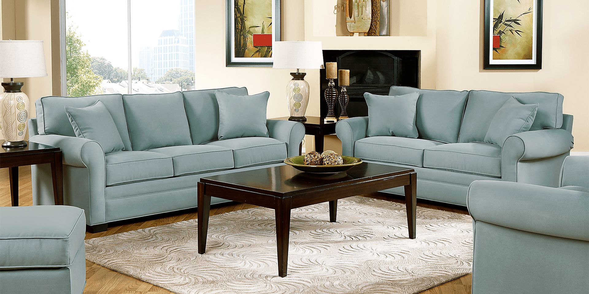 Cindy Crawford Bellingham Hydra 7Pc Classic Living Room - Image 1